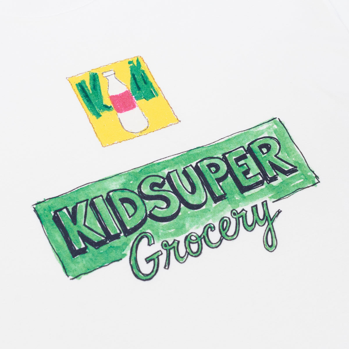 KidSuper White Grocery tee