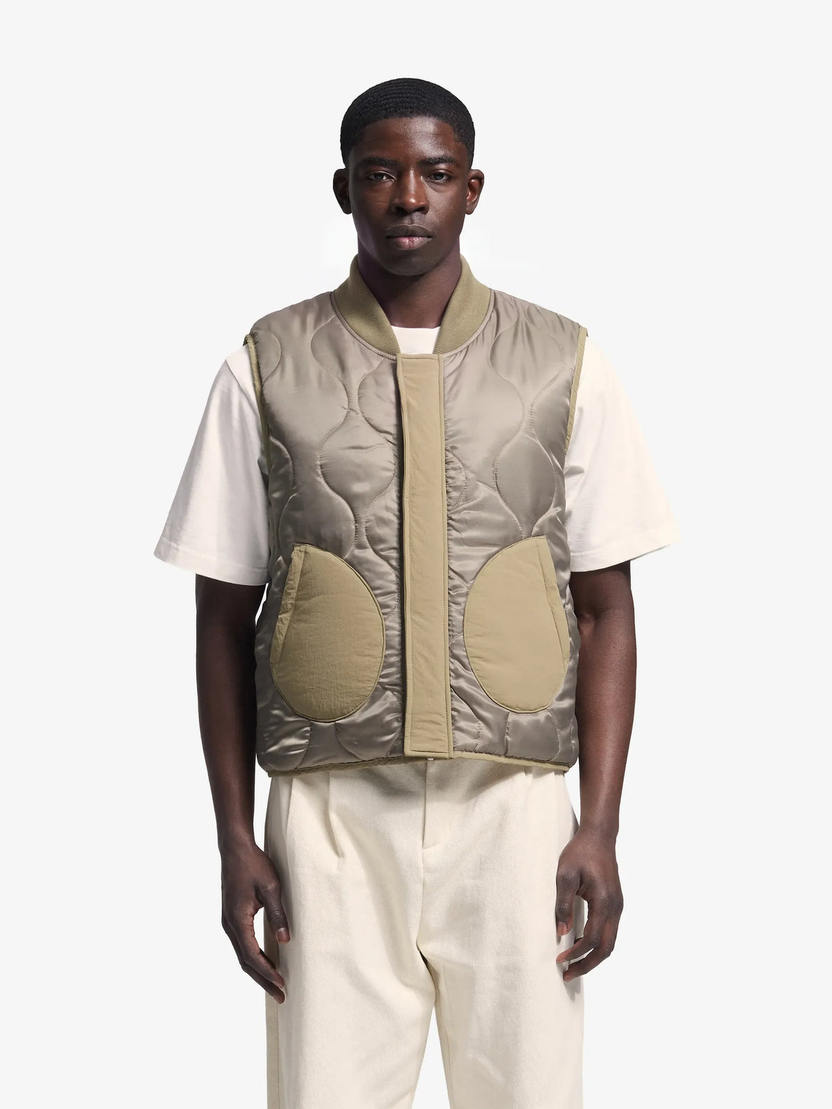 Brams Fruit Green Reversible Padded Vest