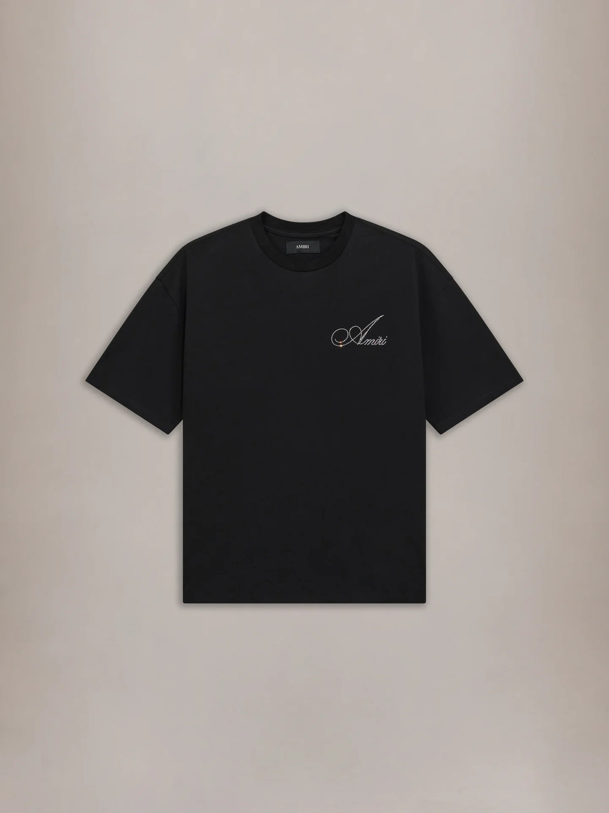 Amiri Black Crystal Script Os Tee