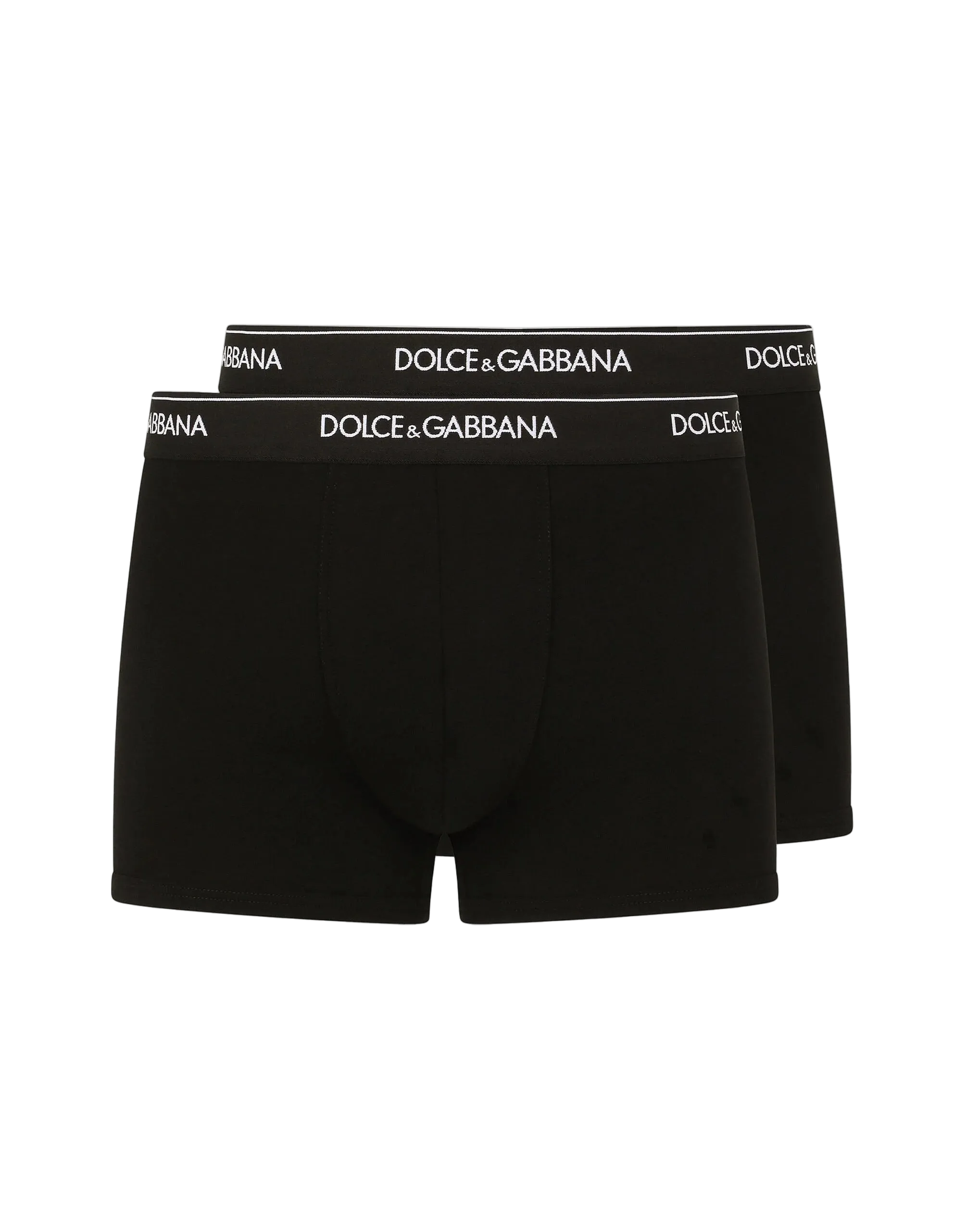Dolce & Gabbana Regular Black Boxer 2-Pack Stretch Cotton