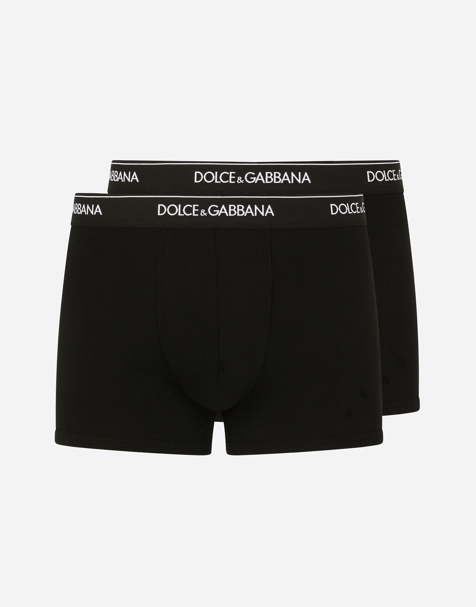Dolce & Gabbana Regular Black Boxer 2-Pack Stretch Cotton