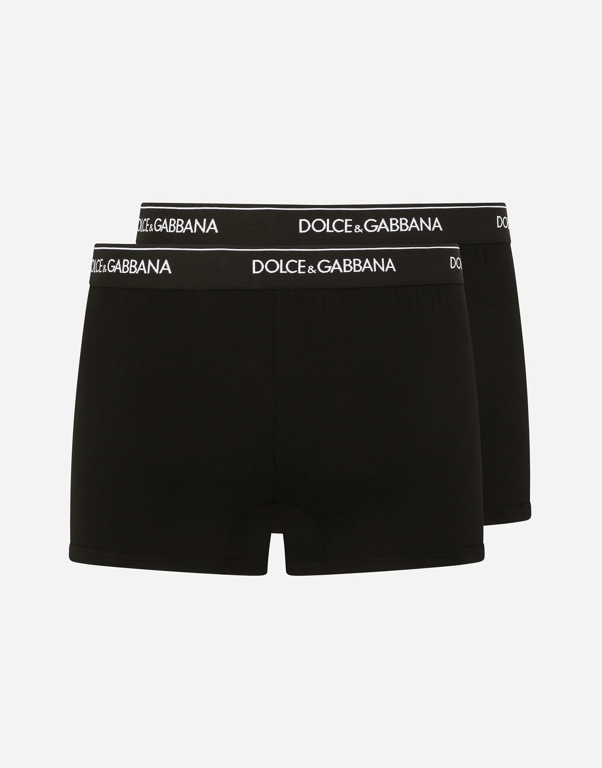 Dolce & Gabbana Regular Black Boxer 2-Pack Stretch Cotton