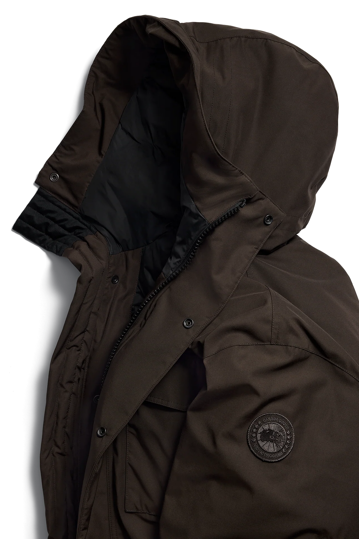 Canada Goose brauner Erie Parka mit Ton-in-Ton-Logo