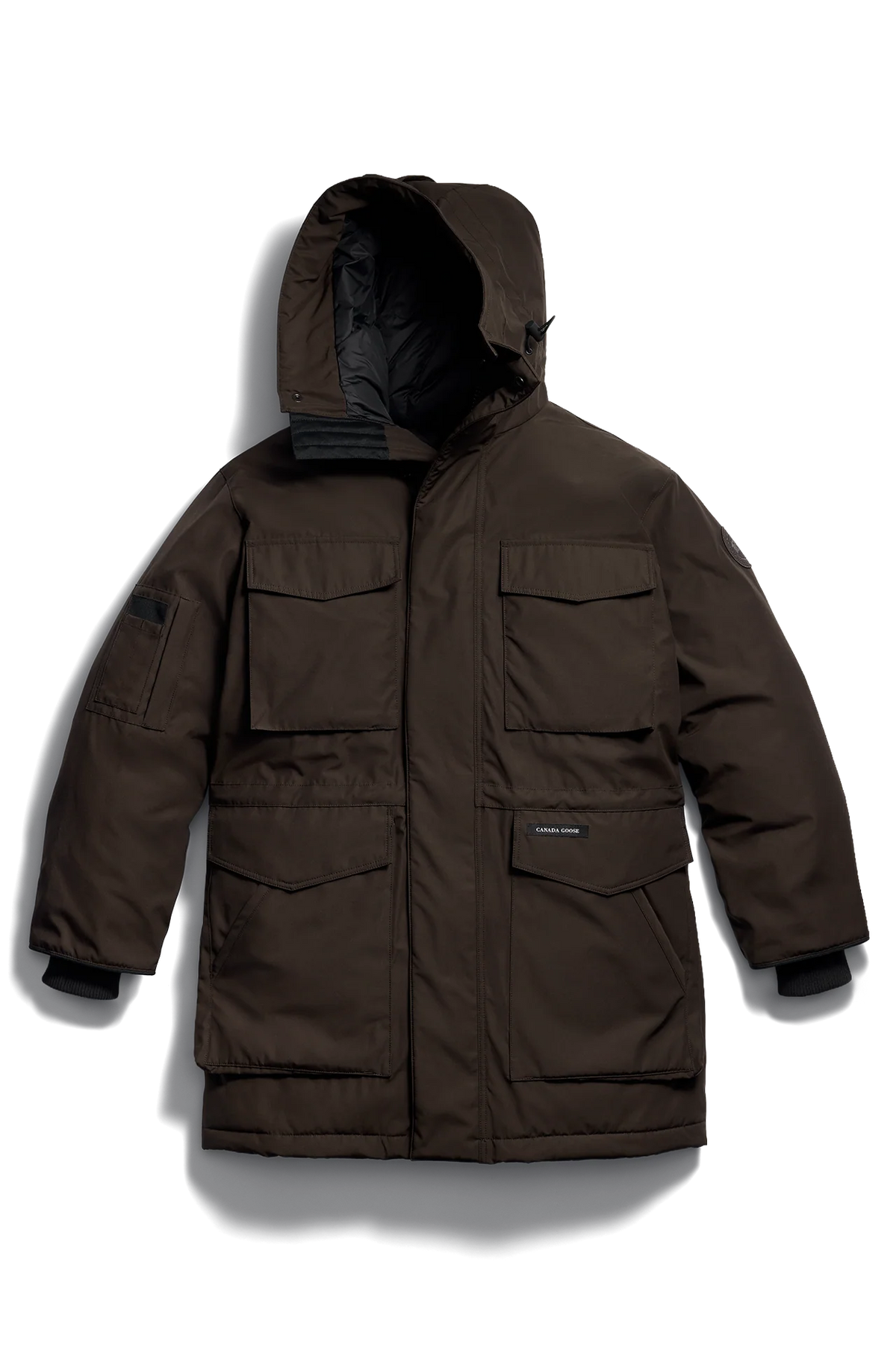 Canada Goose brauner Erie Parka mit Ton-in-Ton-Logo