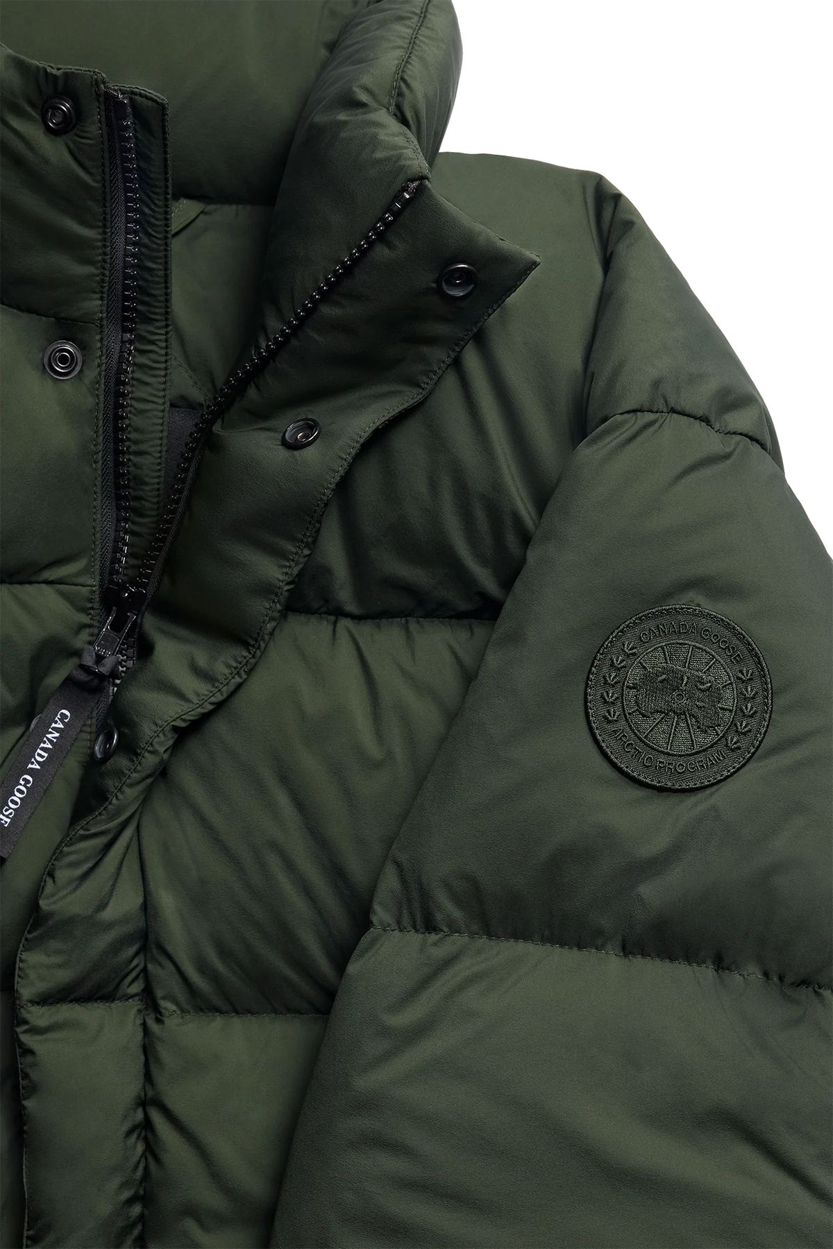 Canada Goose Green Sterling Puffer Coat Tonal Disc