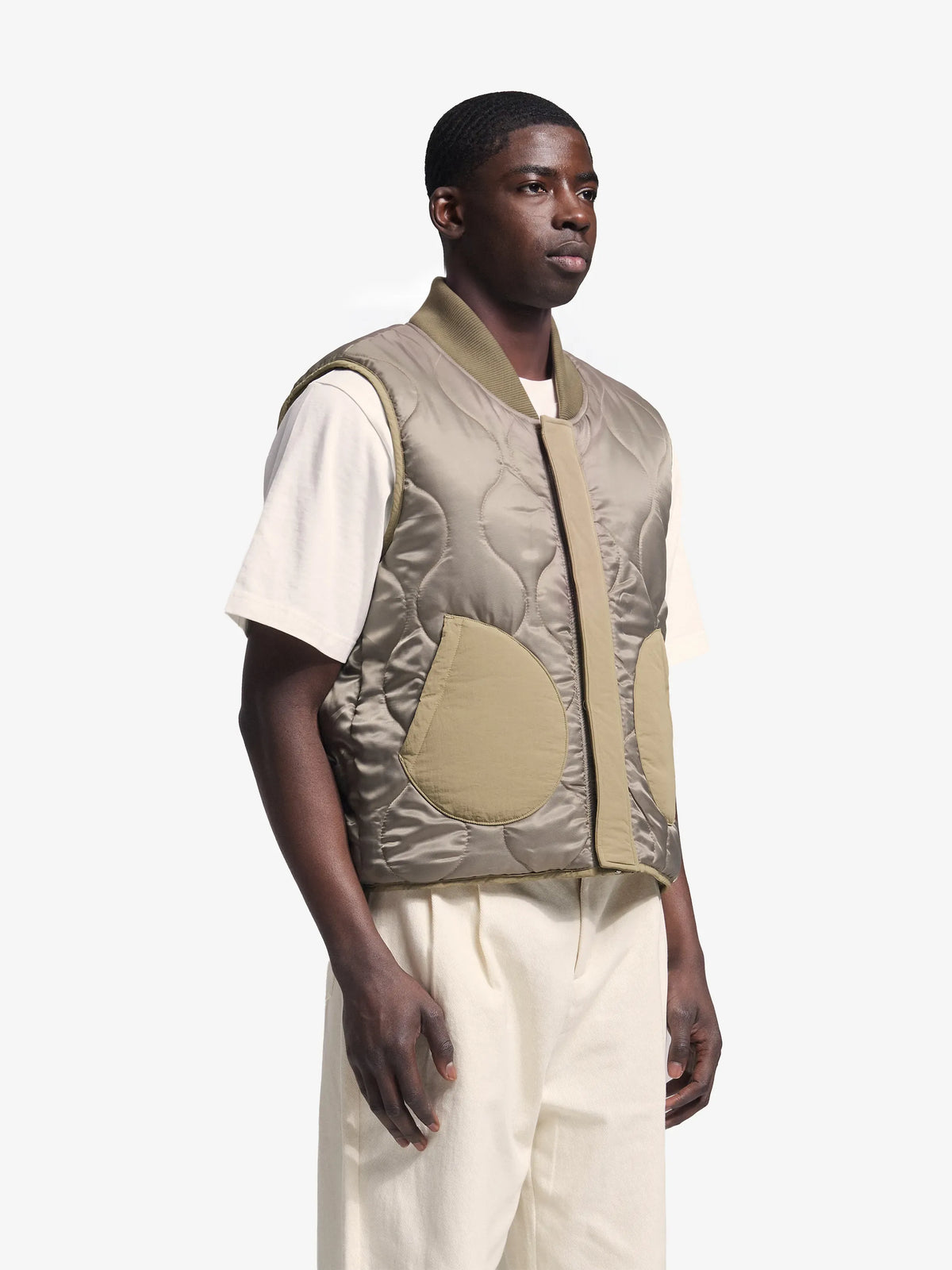 Brams Fruit Green Reversible Padded Vest
