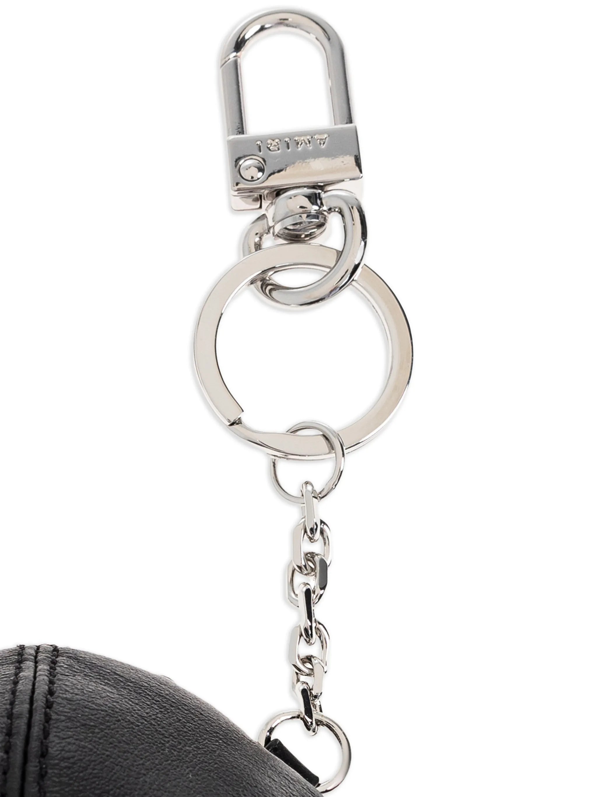 Amiri Ma Black Hat Keychain detail chain
