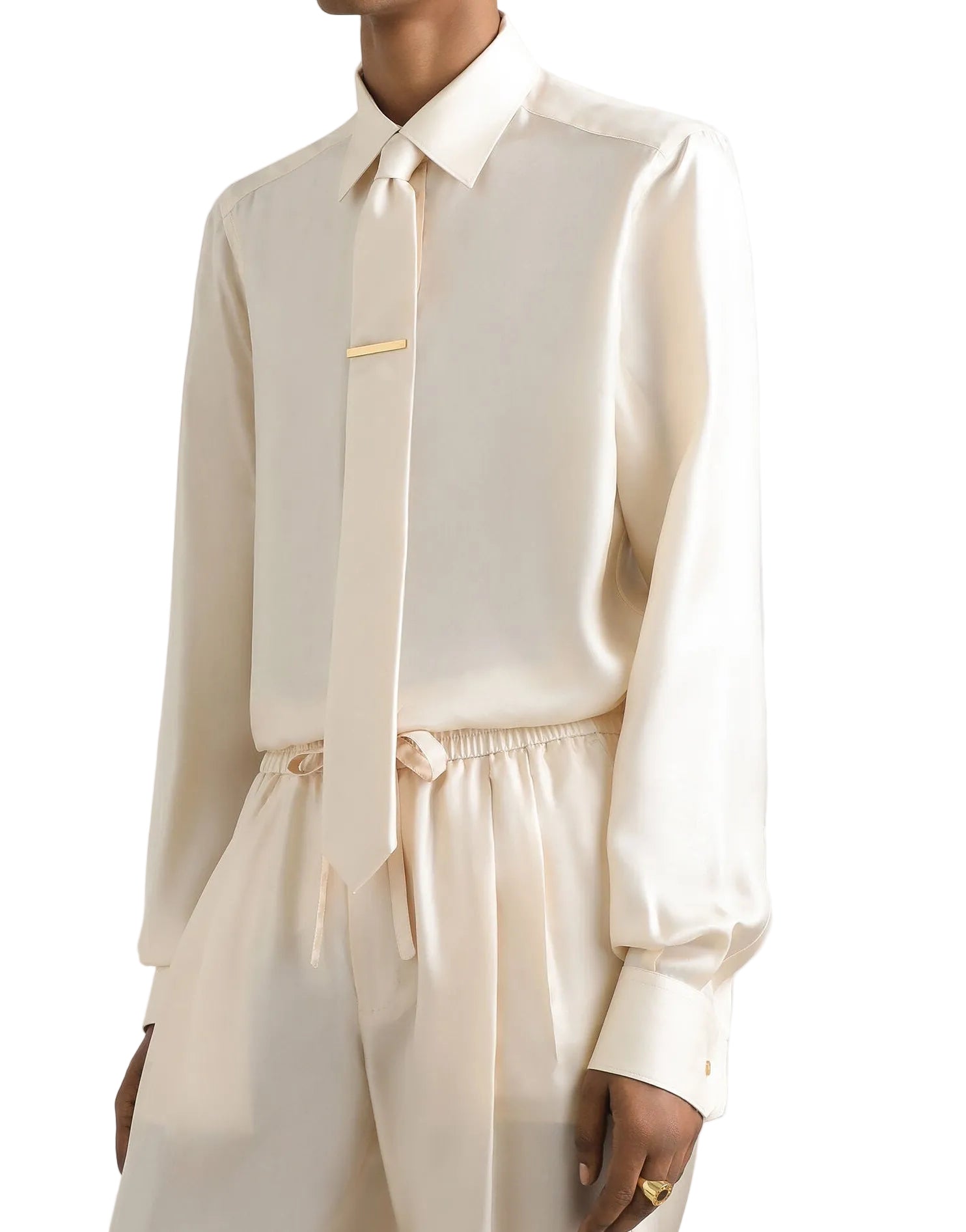 Dolce & Gabbana Beige Silk Shirt