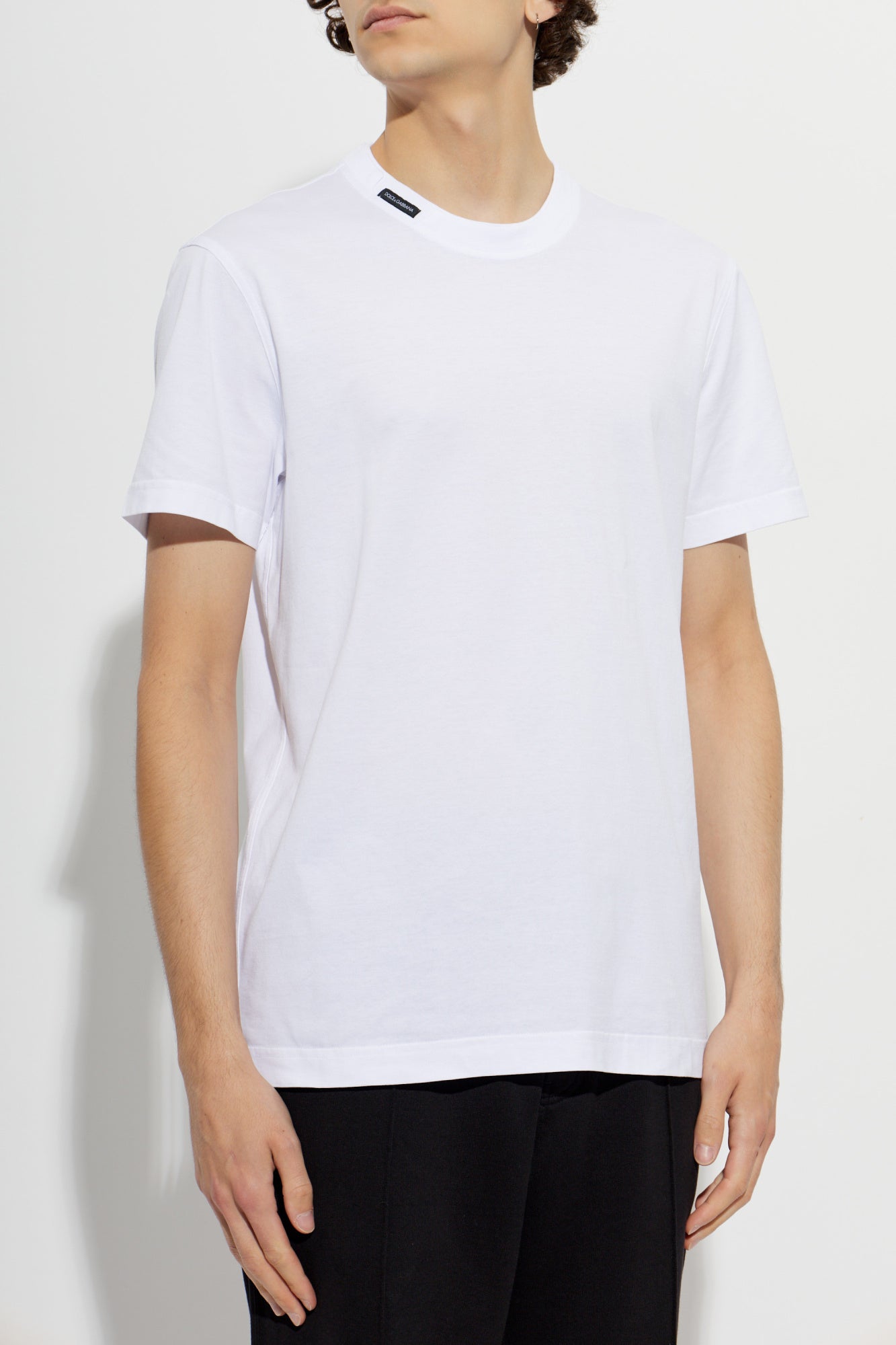 Dolce & Gabbana White Classic Cotton Tee