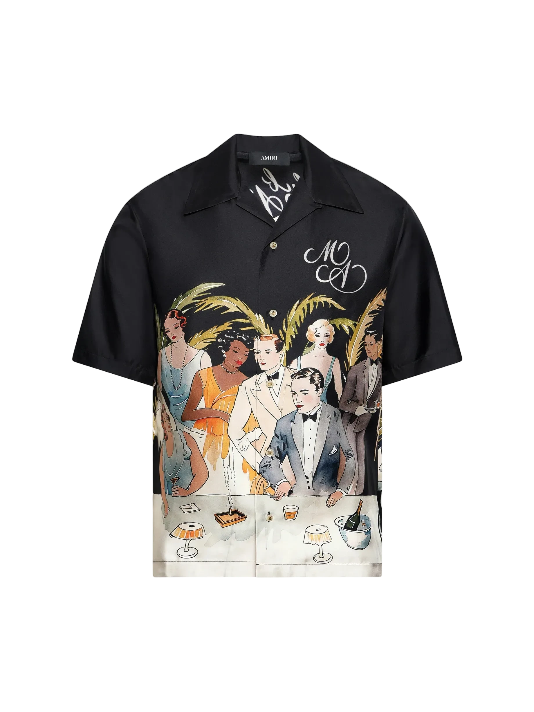Amiri lyxig silkessjkorta med bar miljö