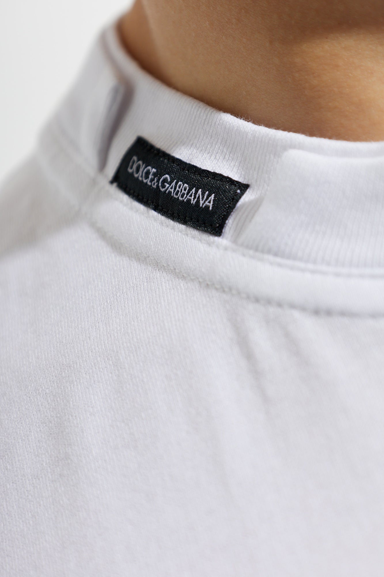 Dolce & Gabbana White Classic Cotton Tee