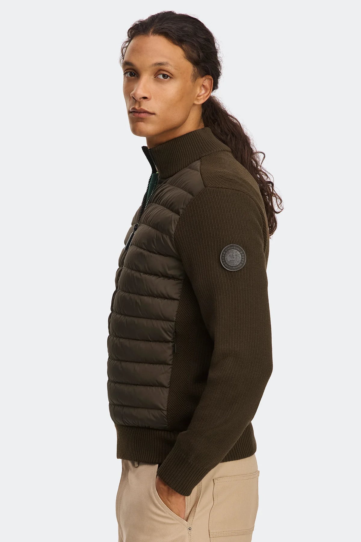 Canada Goose Tonal Disc Hybridge Knit Jacket