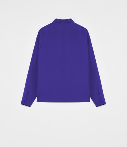 Jil Sander Purple Water Repellent Shirt