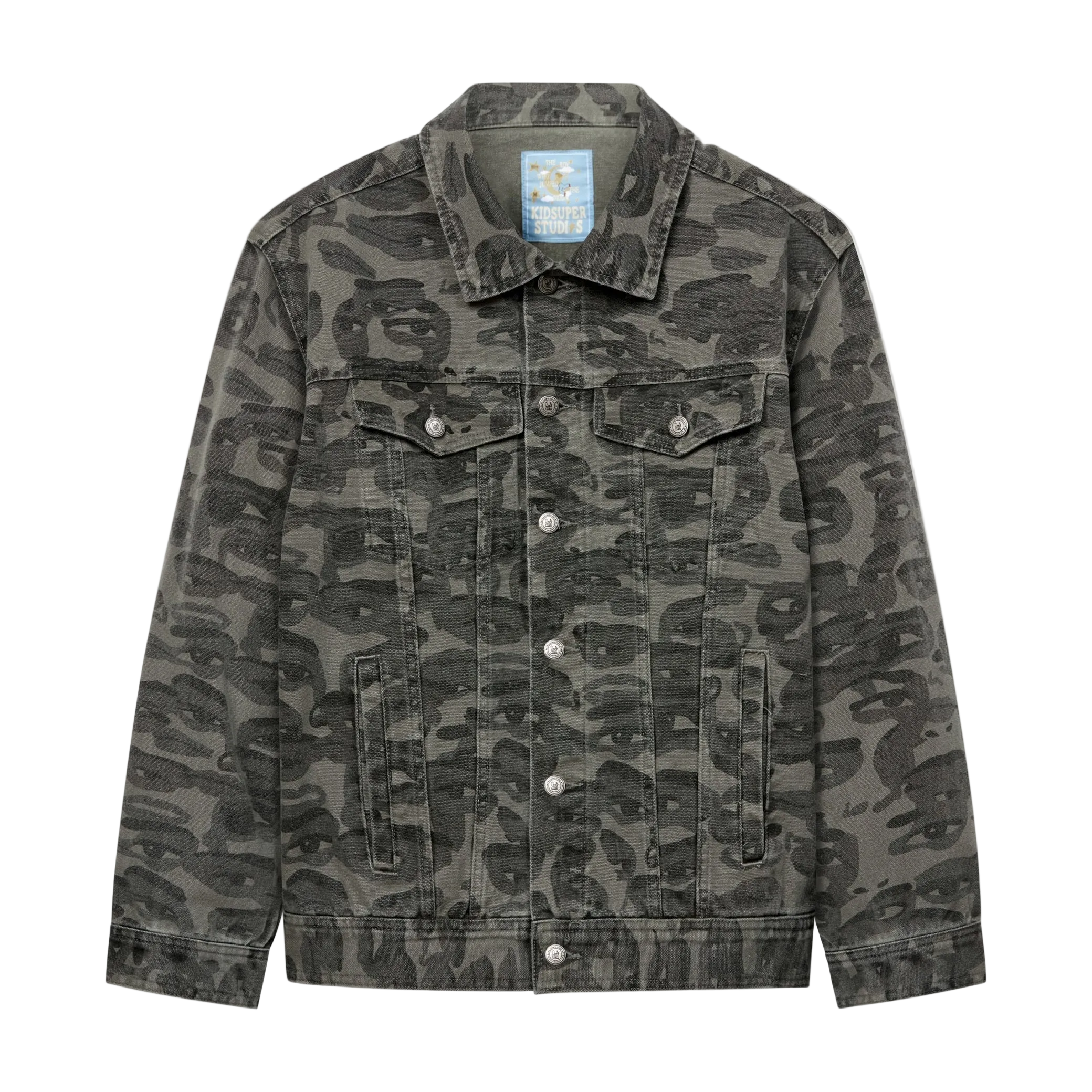 KidSuper Face Camo Jacket front