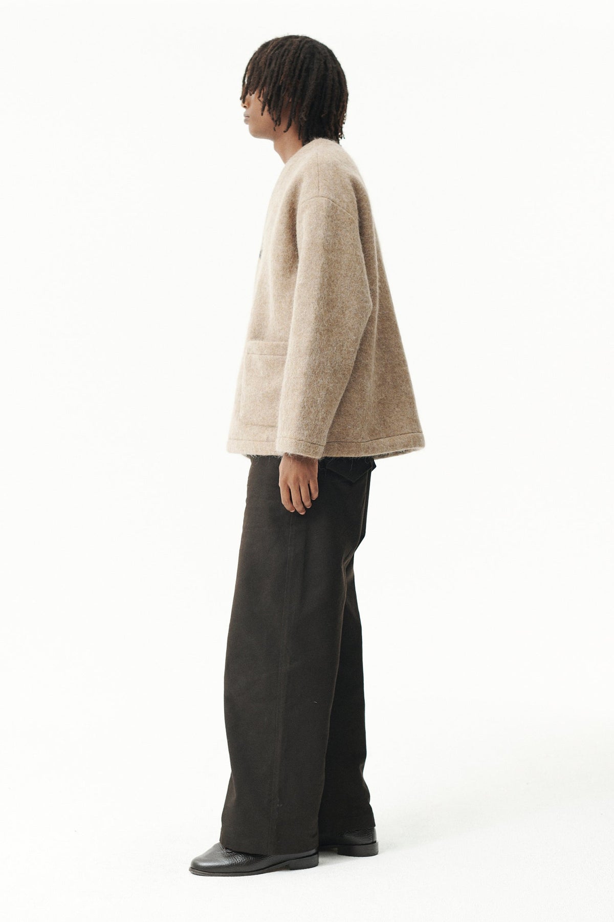Welter Shelter Camel Cardi Fuzzy Jacket