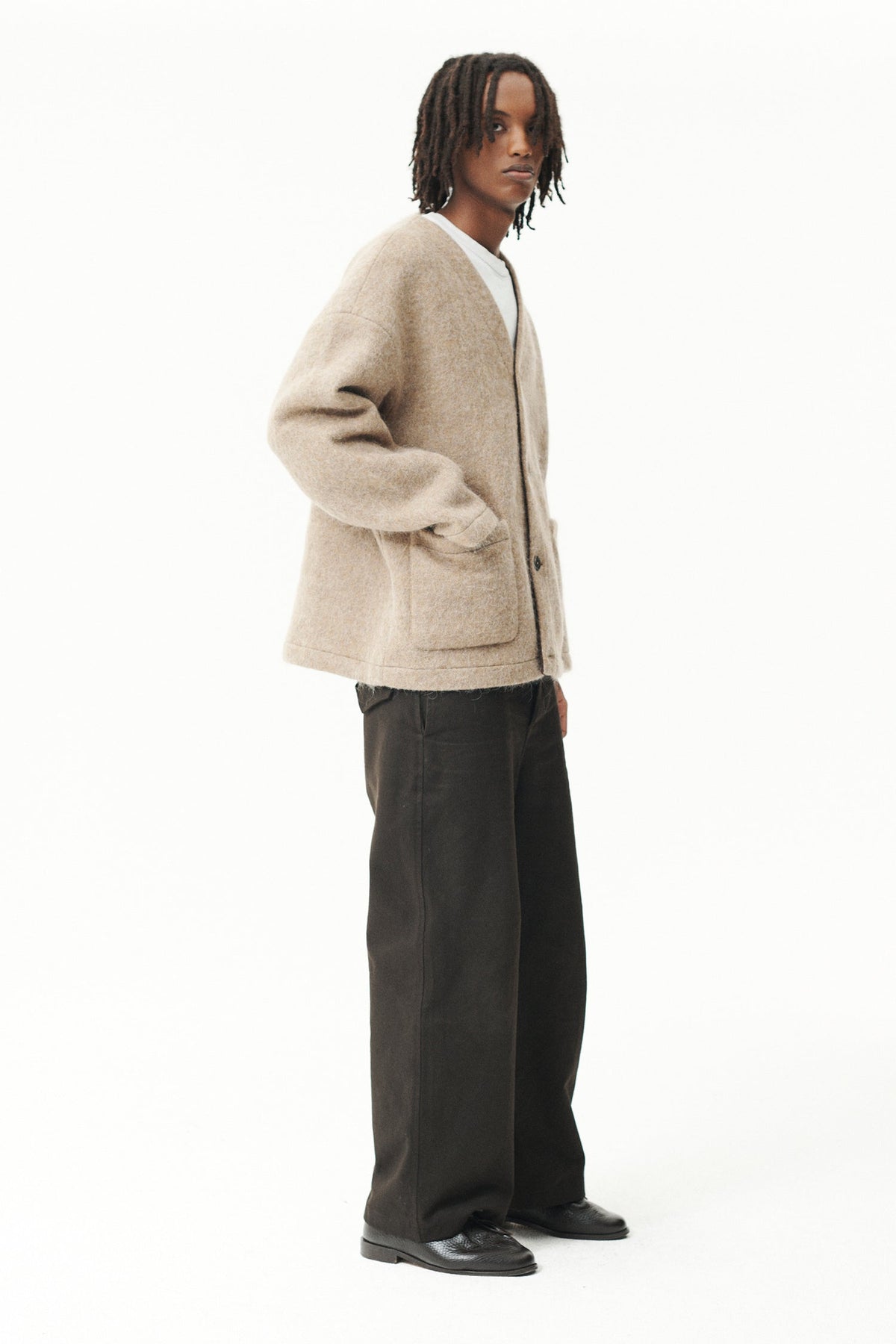 Welter Shelter Camel Cardi Fuzzy Jacket
