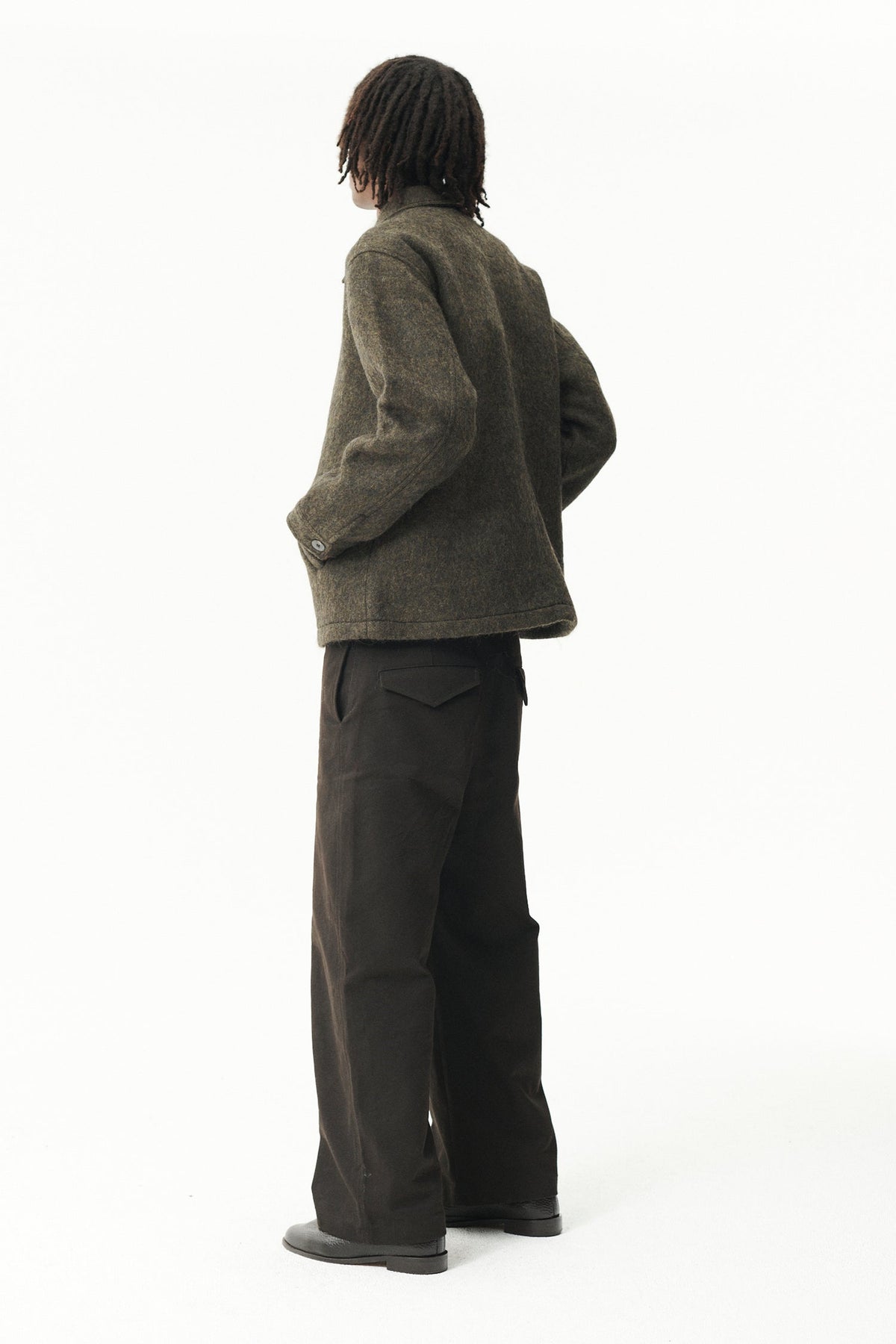 Welter Shelter Green Fuzzy Shirt jacket