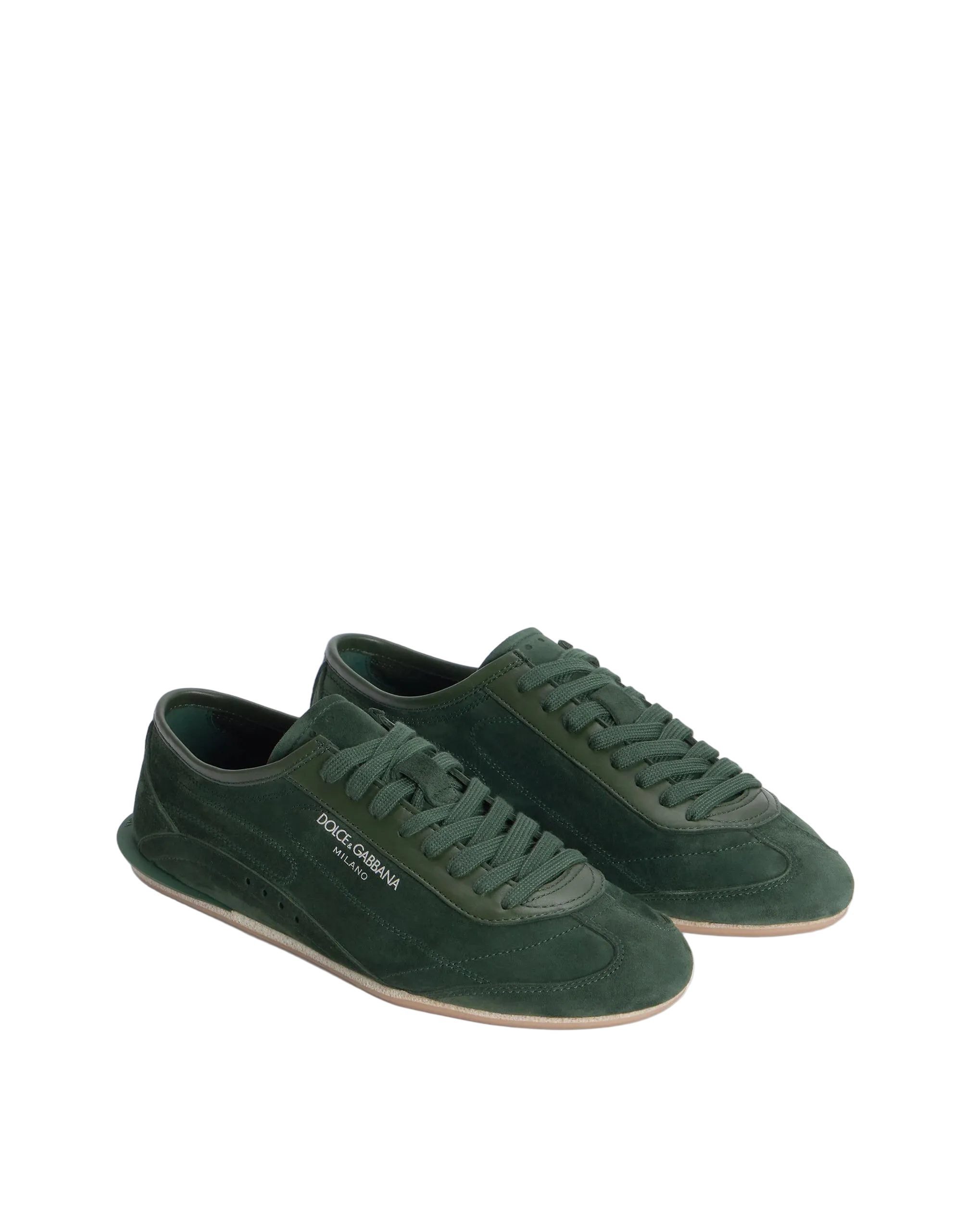 Dolce & Gabbana Black Suede Lipari Sneaker front side