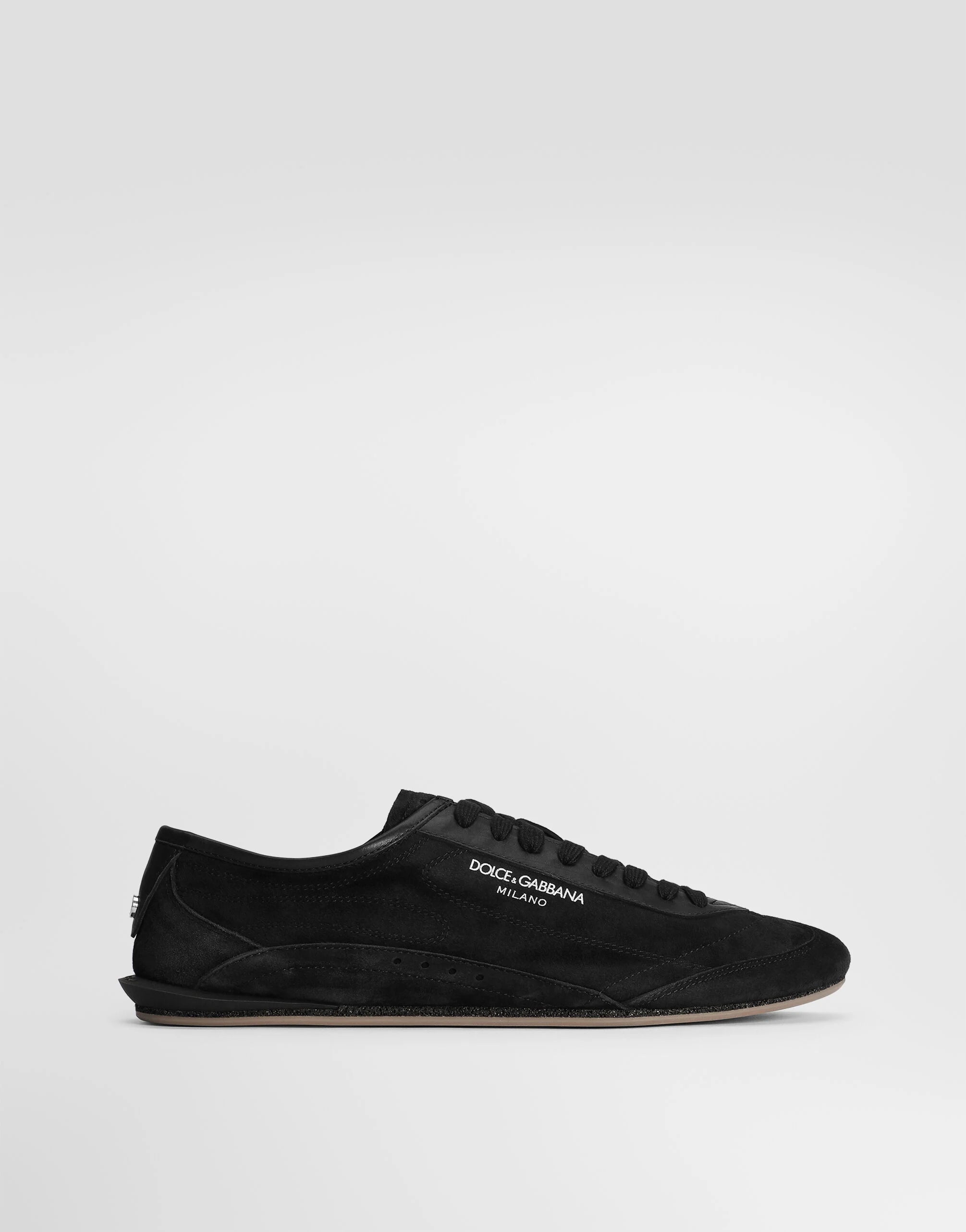 Dolce & Gabbana Black Suede Lipari Sneaker side