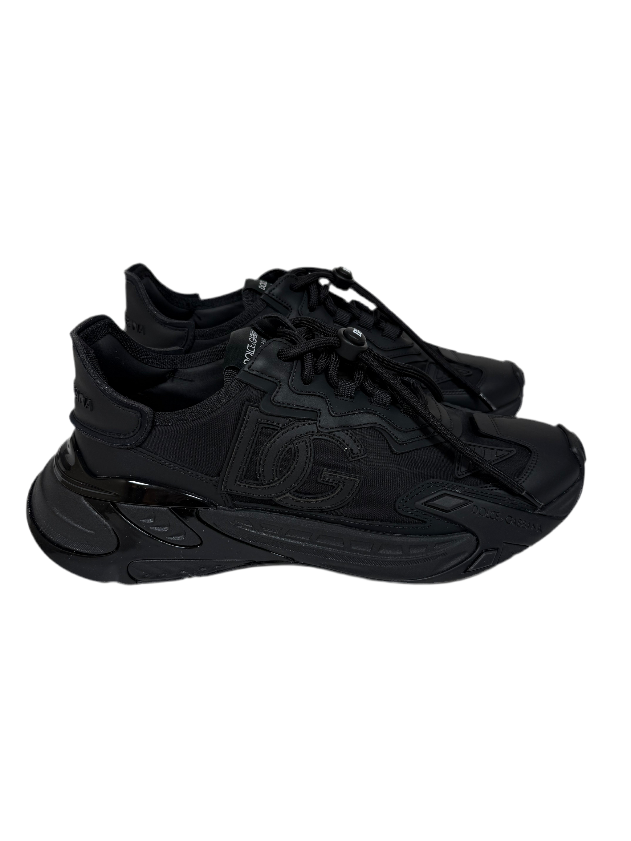 最終値下げ　DOLCE & GABBANA ブラックスニーカー Dolce & Gabbana Daymaster Black Sneaker in Stockholm