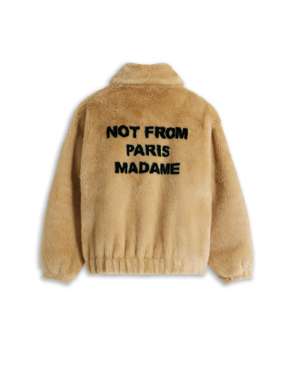 Drole de Monsieur Beige La Fausse Fourrure Slogan