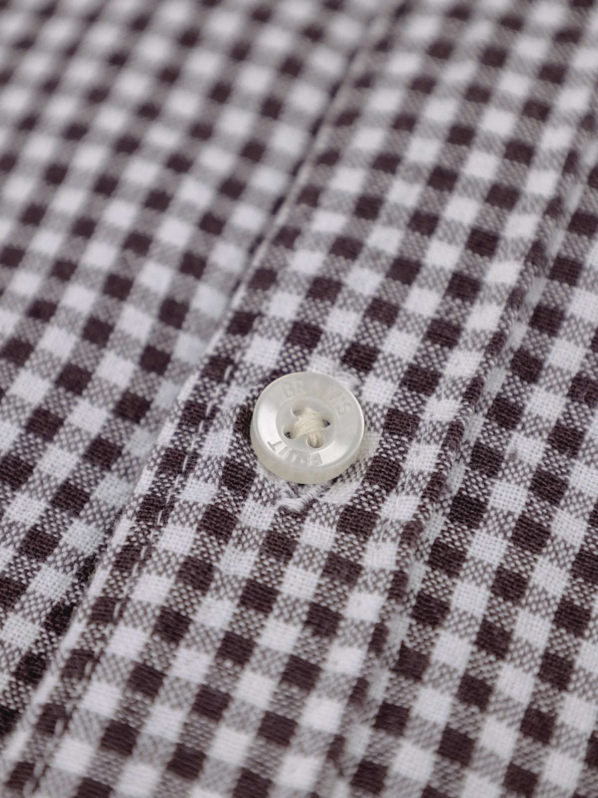 Brams Fruit Brown Distressed Farmer’s Shirt LS