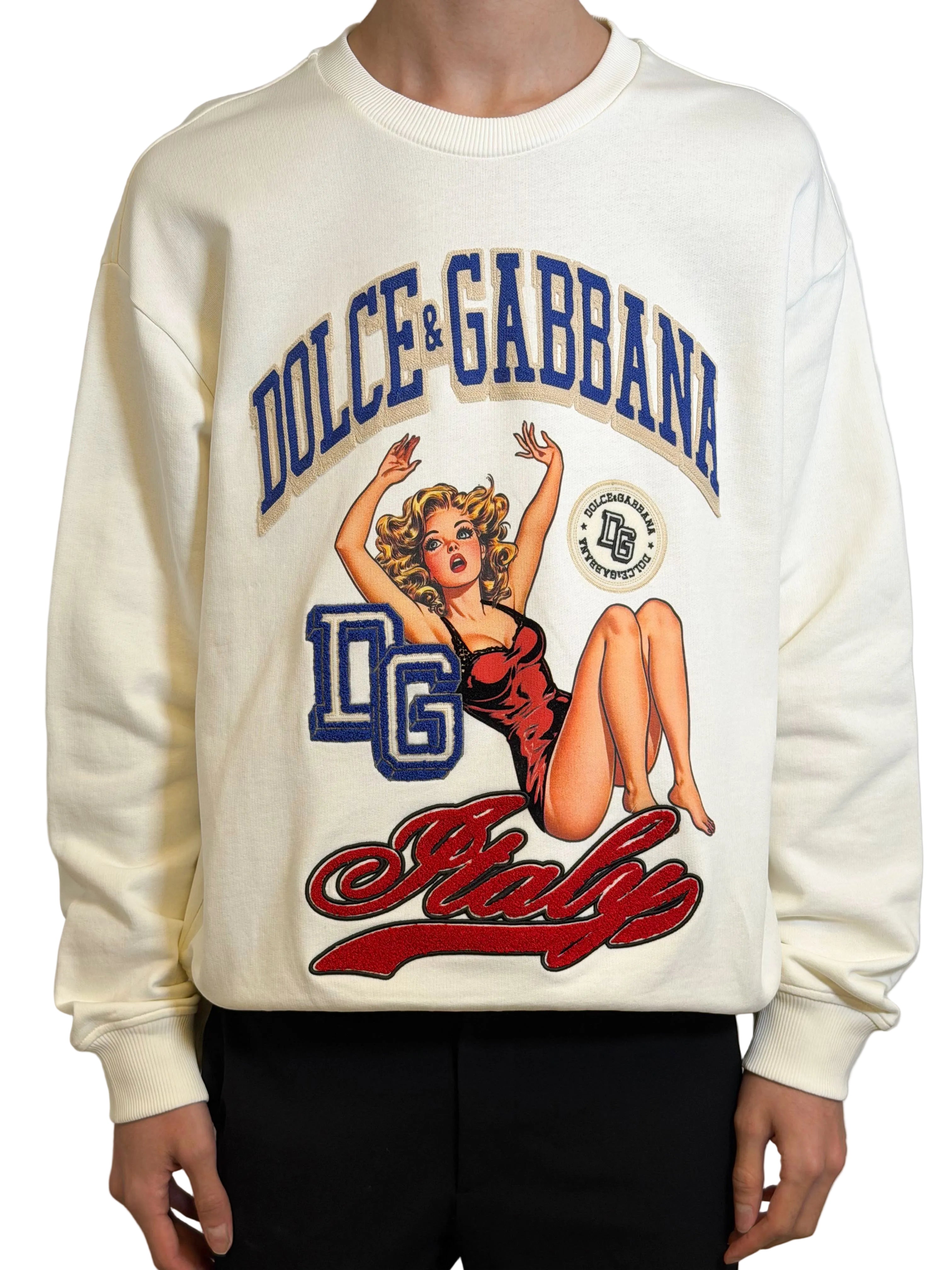 Dolce & Gabbana Cream Sweatshirt