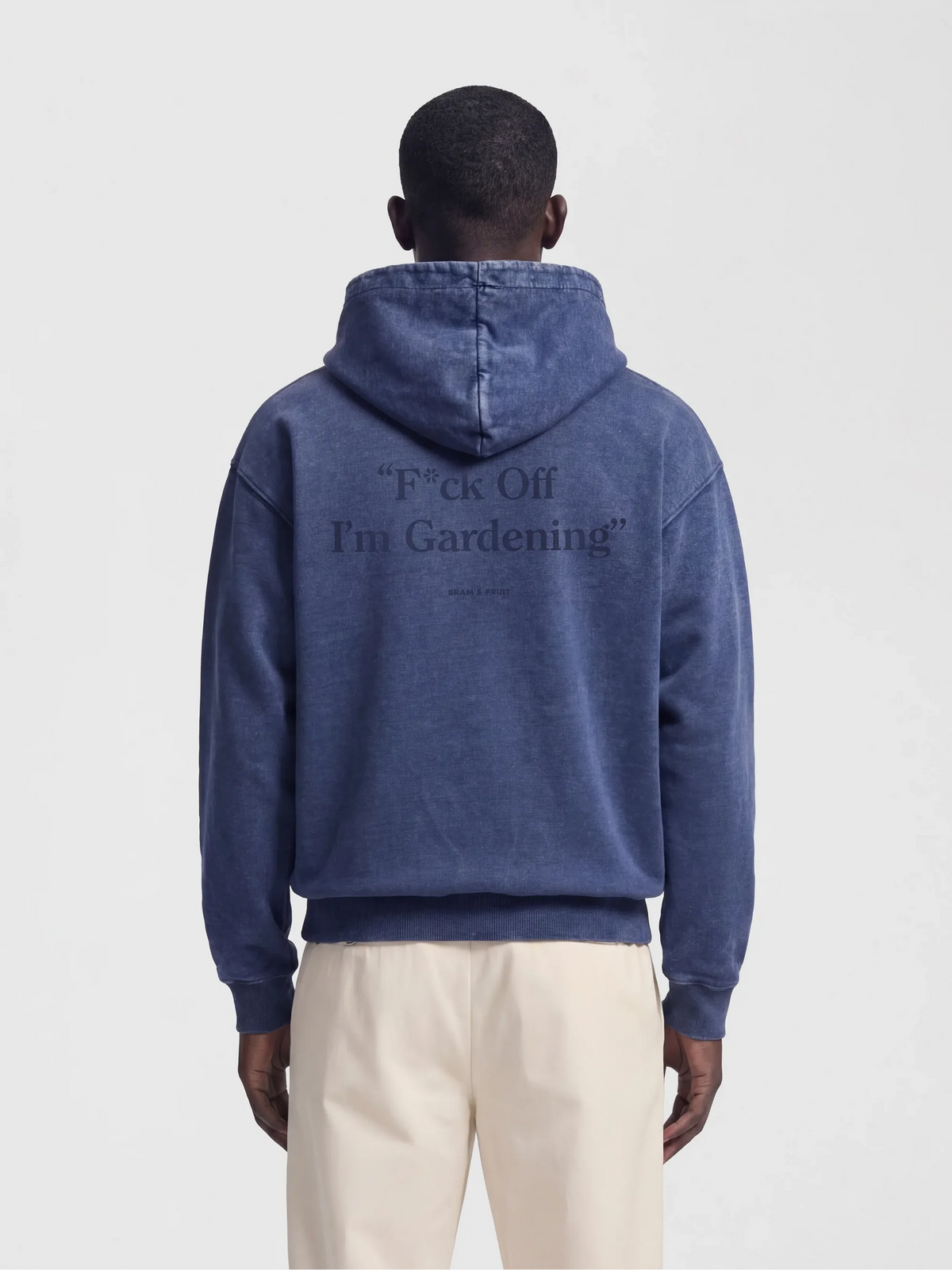Bram's Fruit Blue Distressed F*ck Off I´m Gardening Zip Hoodie