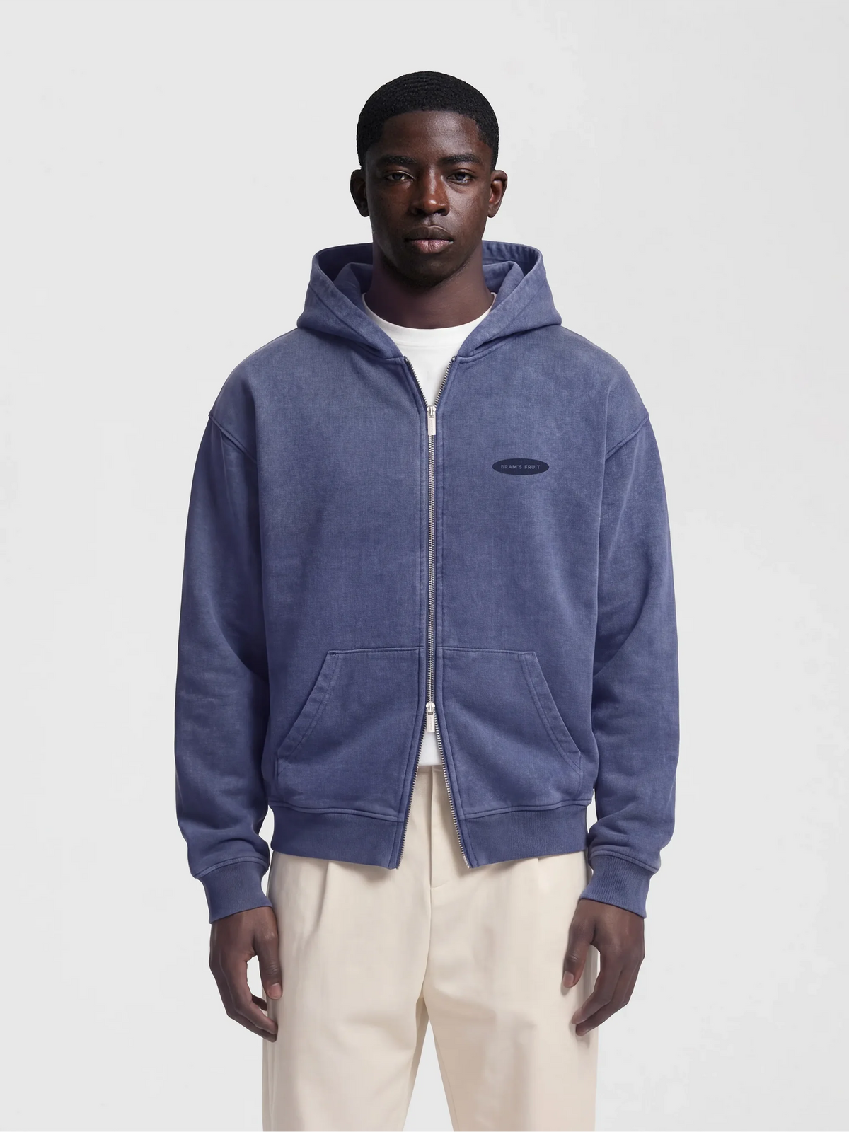 Bram's Fruit Blue Distressed F*ck Off I´m Gardening Zip Hoodie