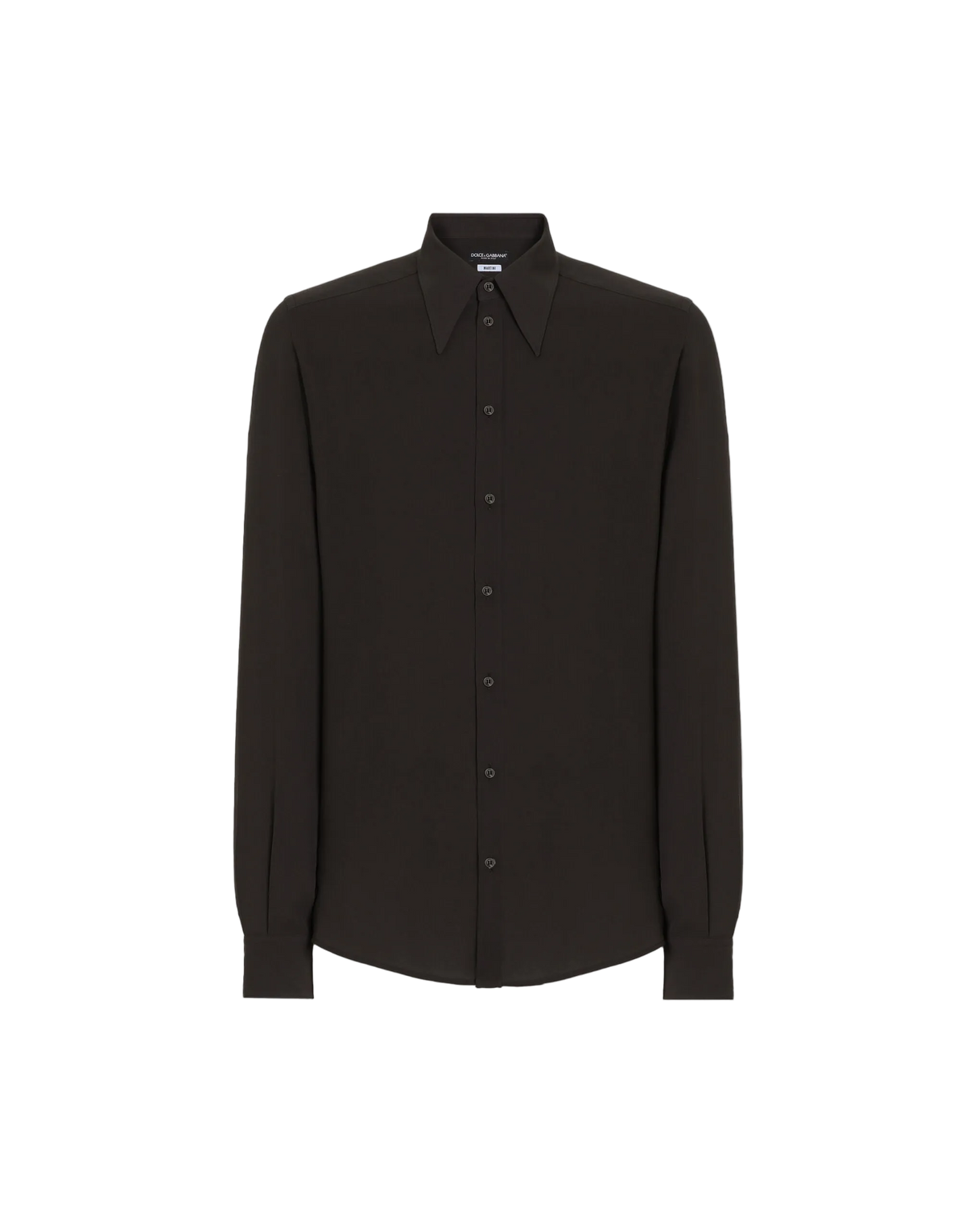 Dolce & Gabbana Brown Silk Shirt
