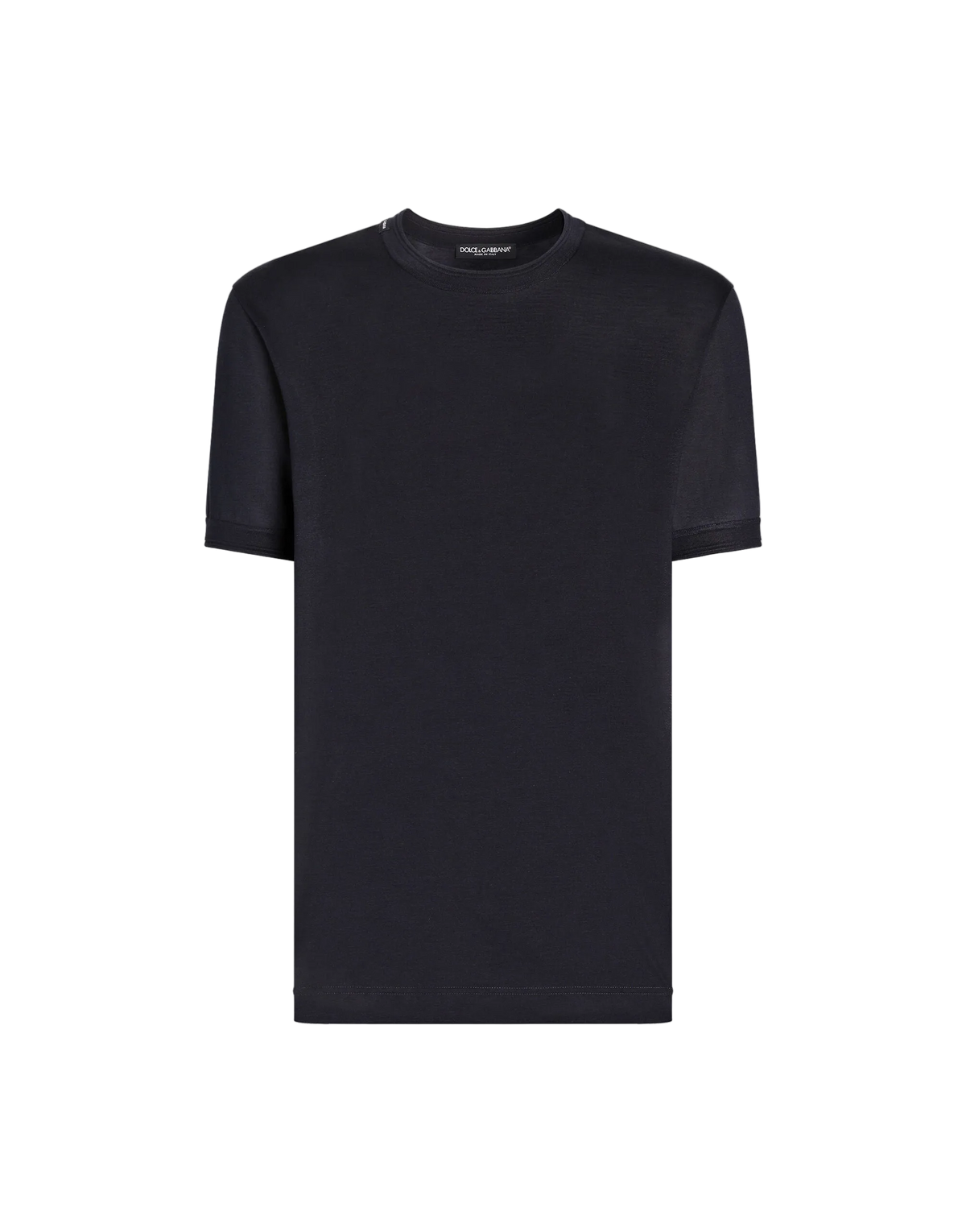 Dolce & Gabbana Navy Silk T-shirt