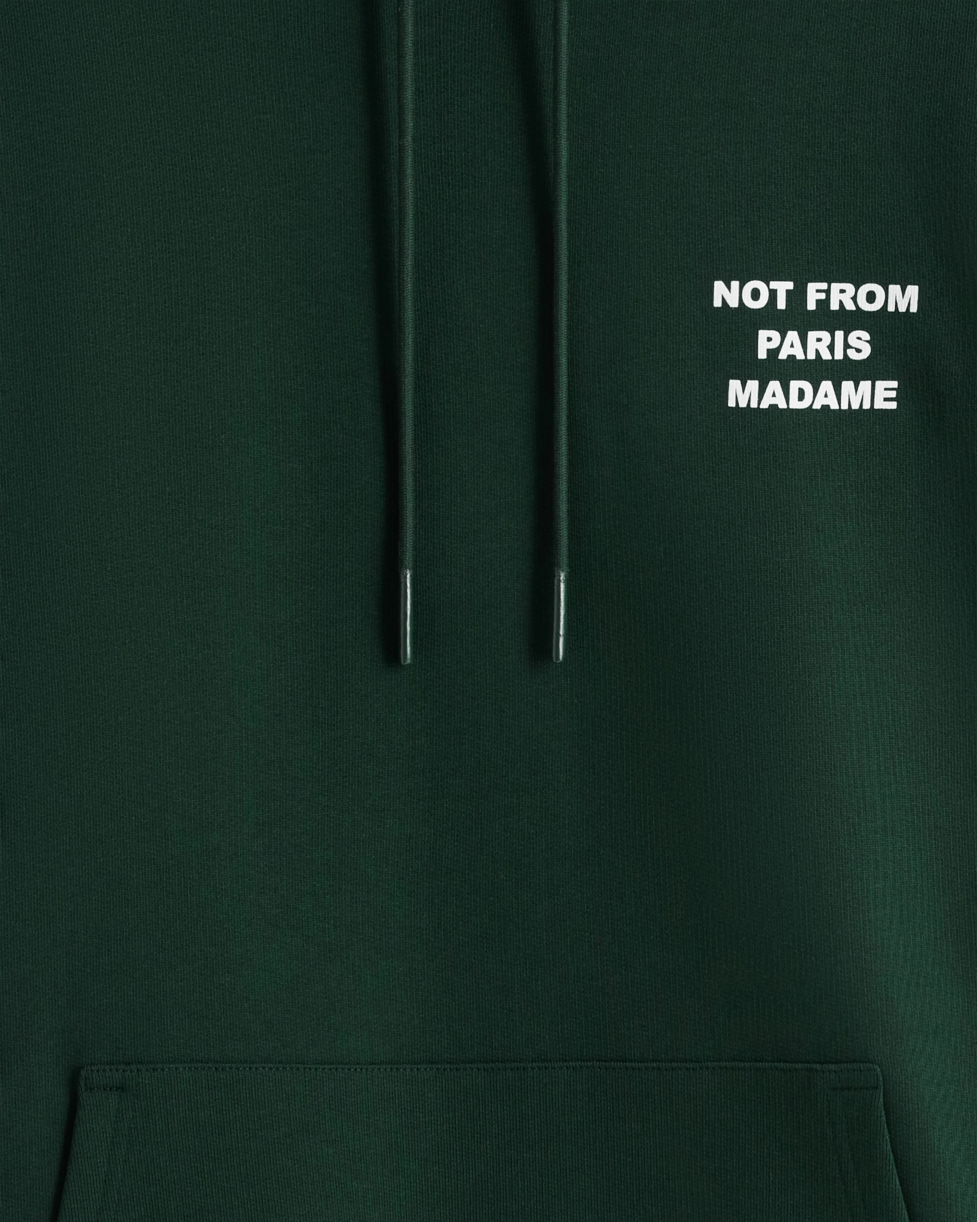 Drole de Monsieur Dk Green Bold Slogan Hoodie