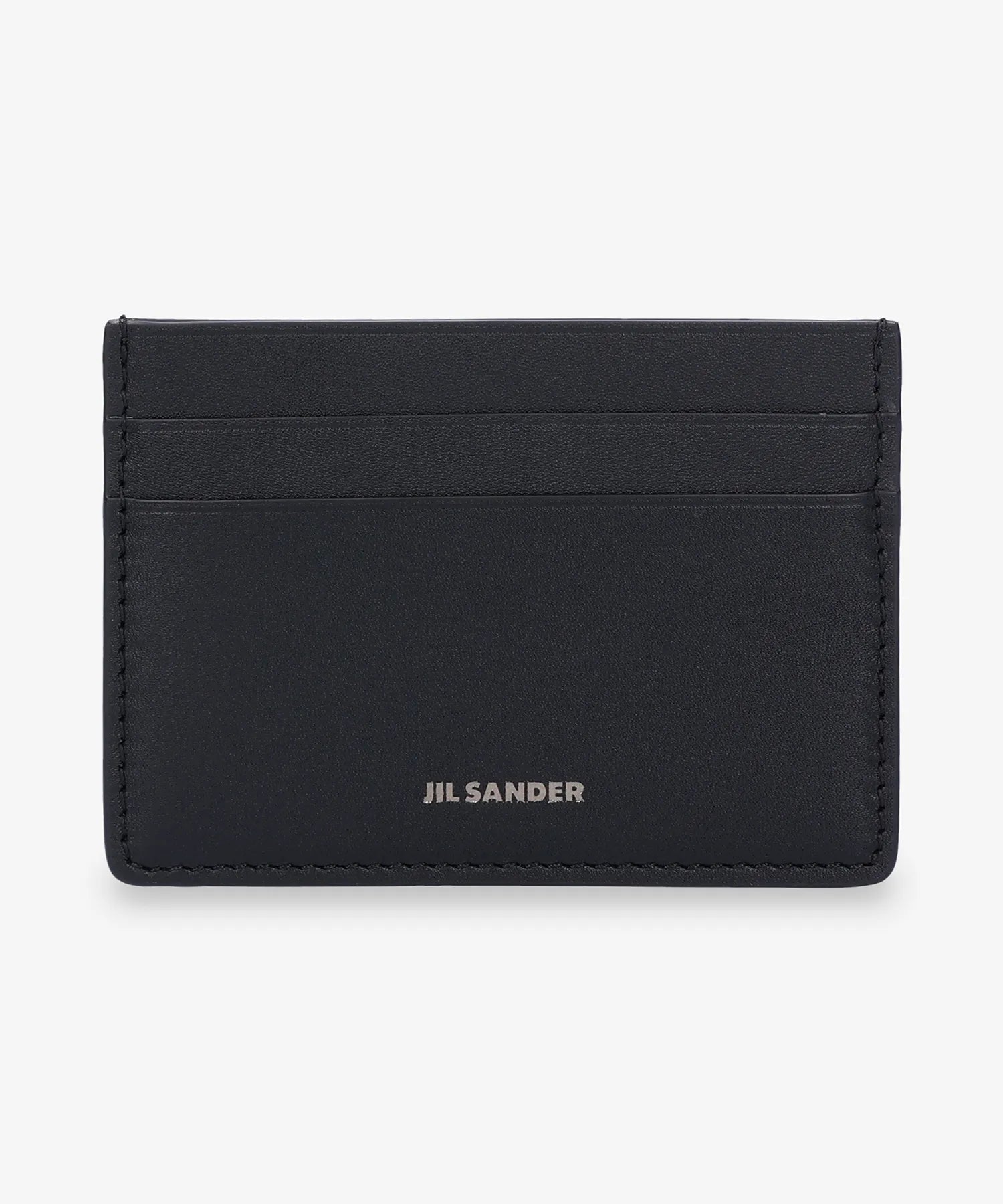 Jil Sander Soft Calf Black Credit Card Holder