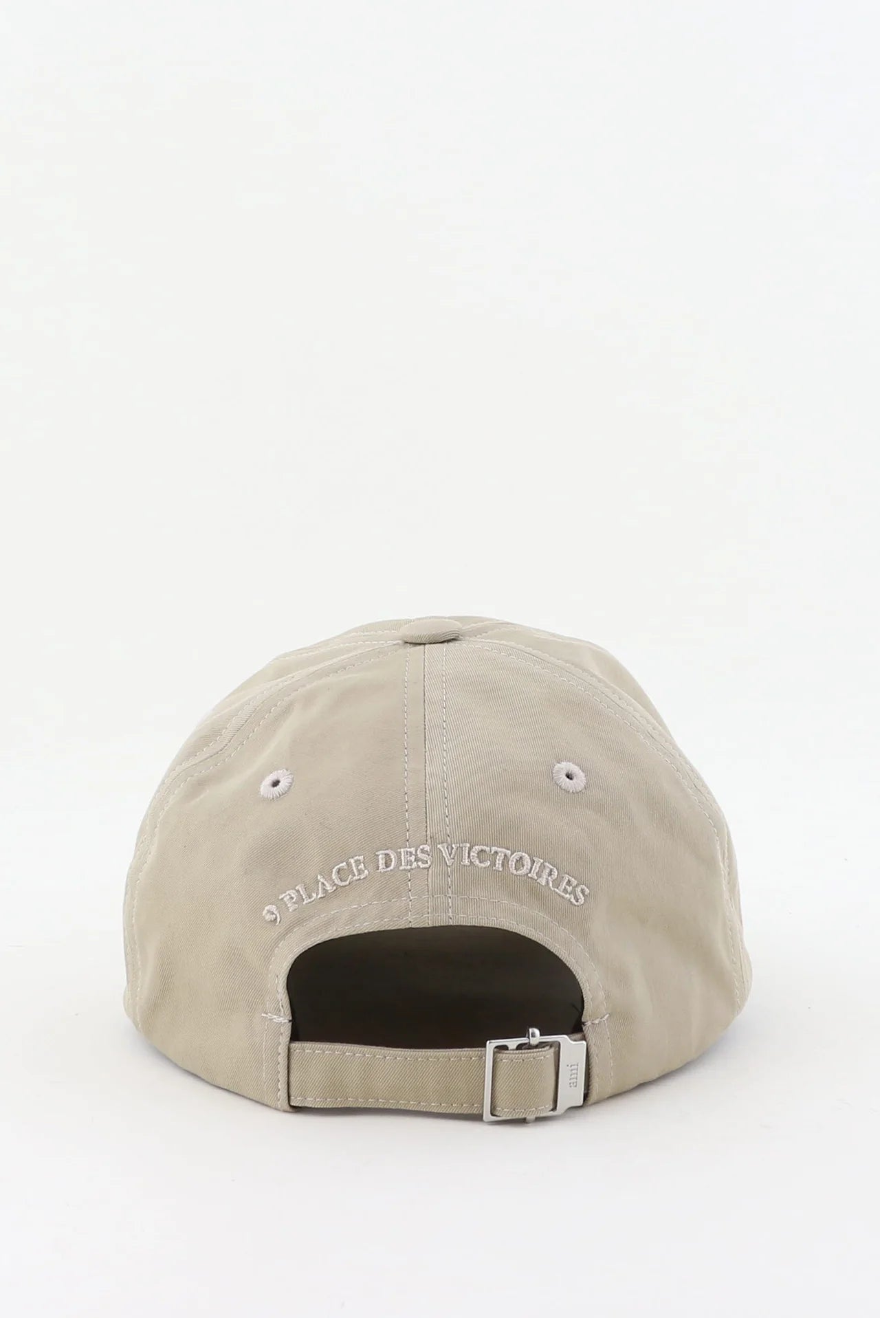 AMI Paris Beige Embroidery Place Des Victoires Cap