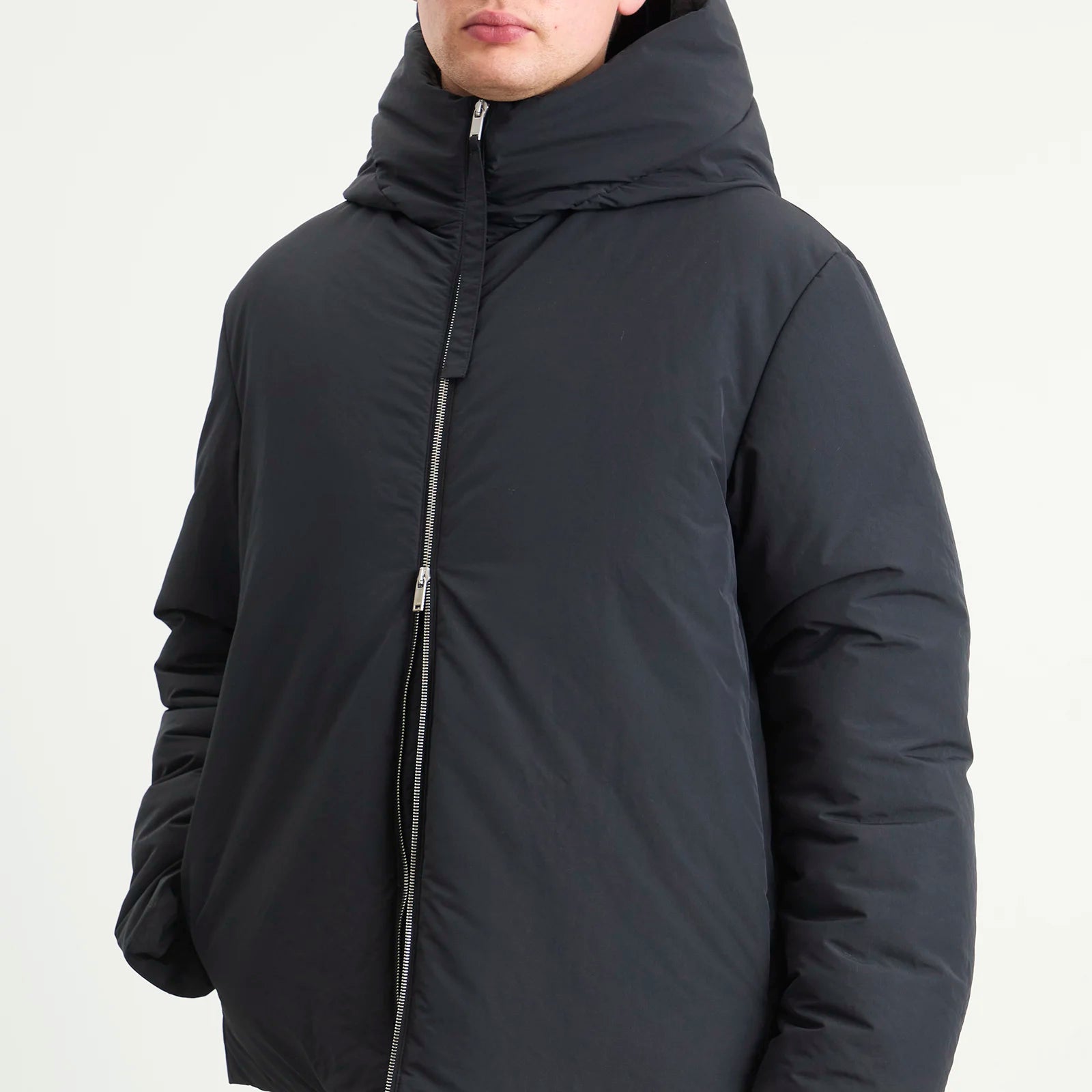 Jil Sander Black Water Repellent Down Jacket 159