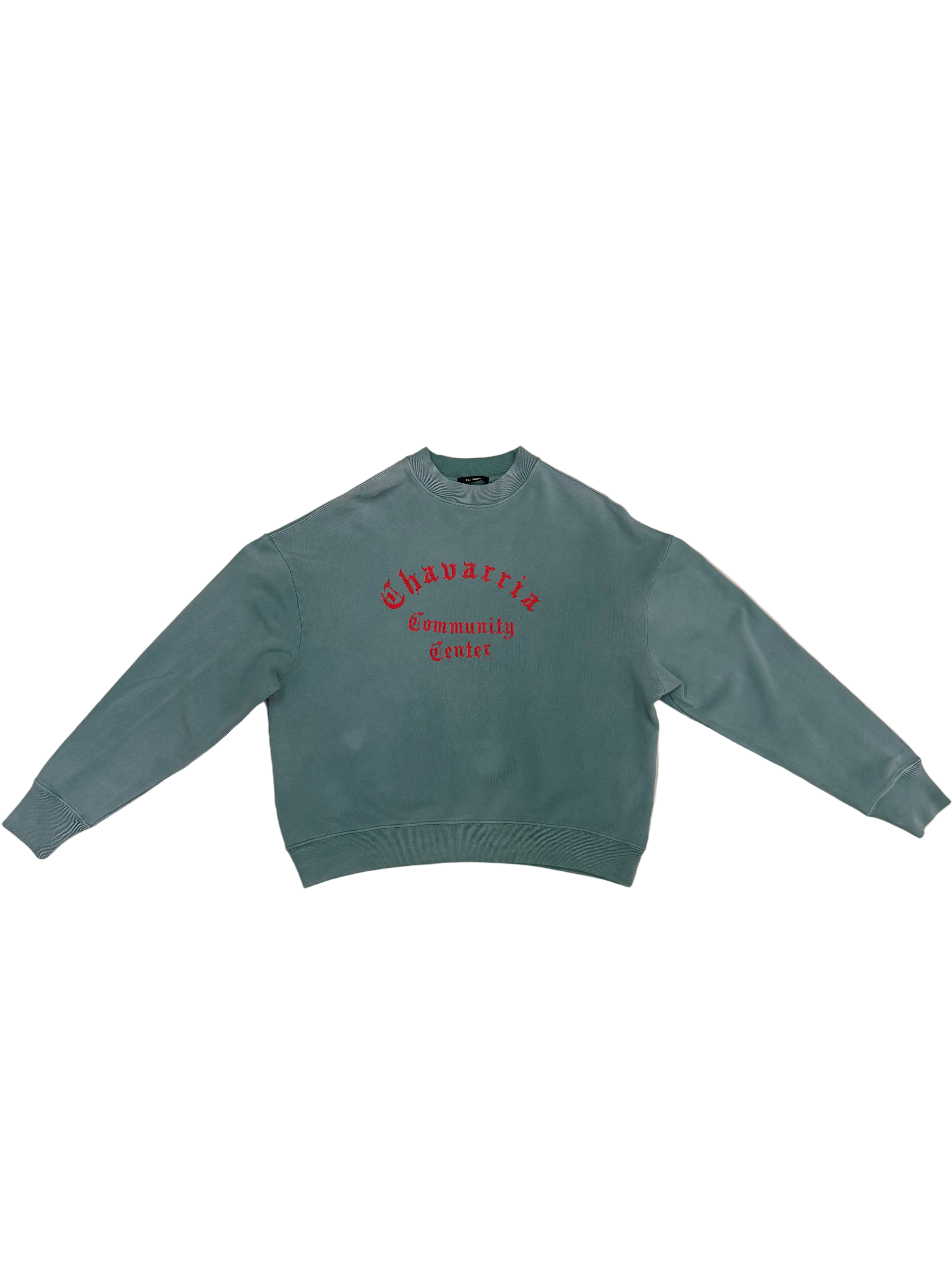 Willy Chavarria Green Community Center Standard Crewneck front front