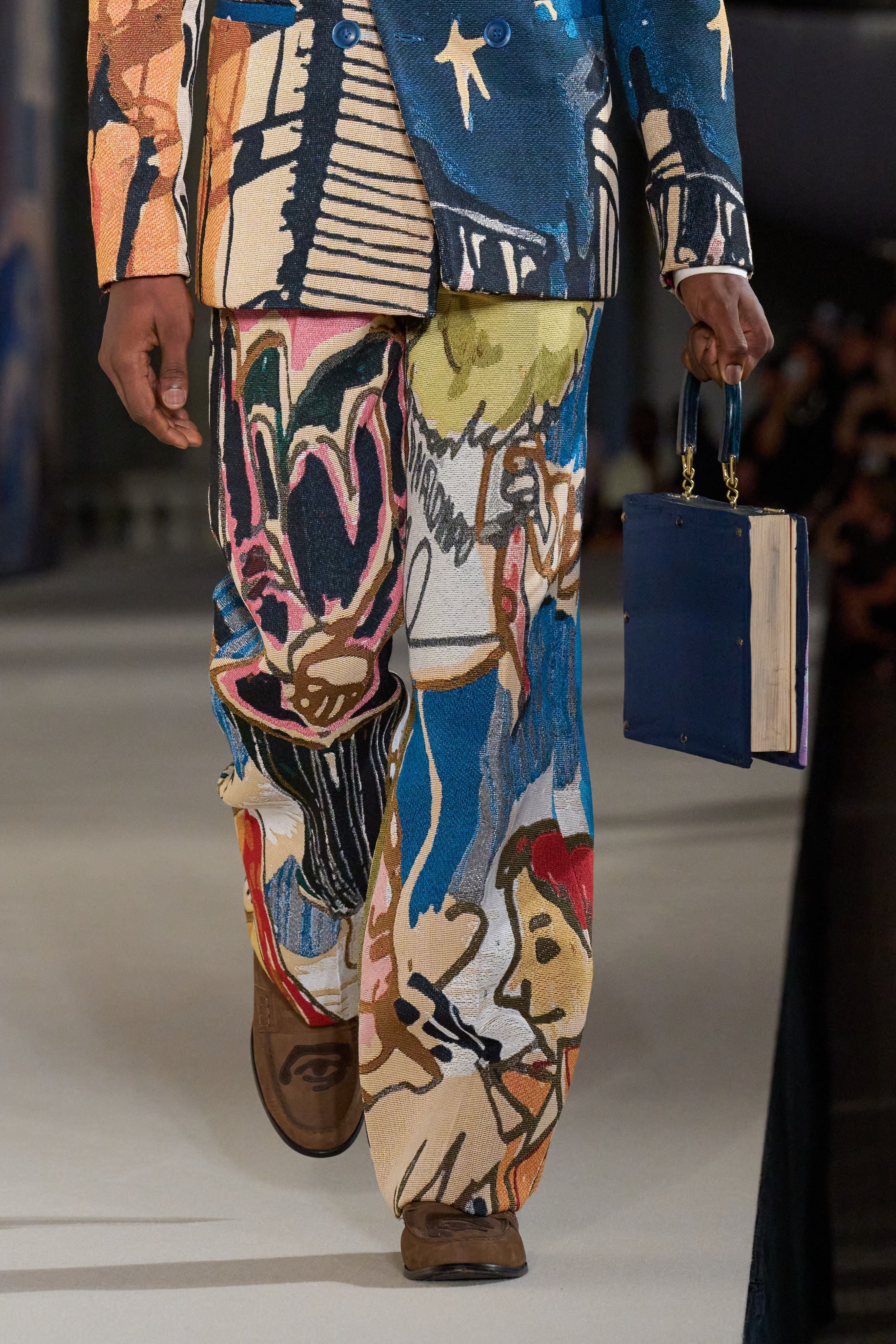 KidSuper Jacquard "Boy Who Jumped The Moon" Byxor
