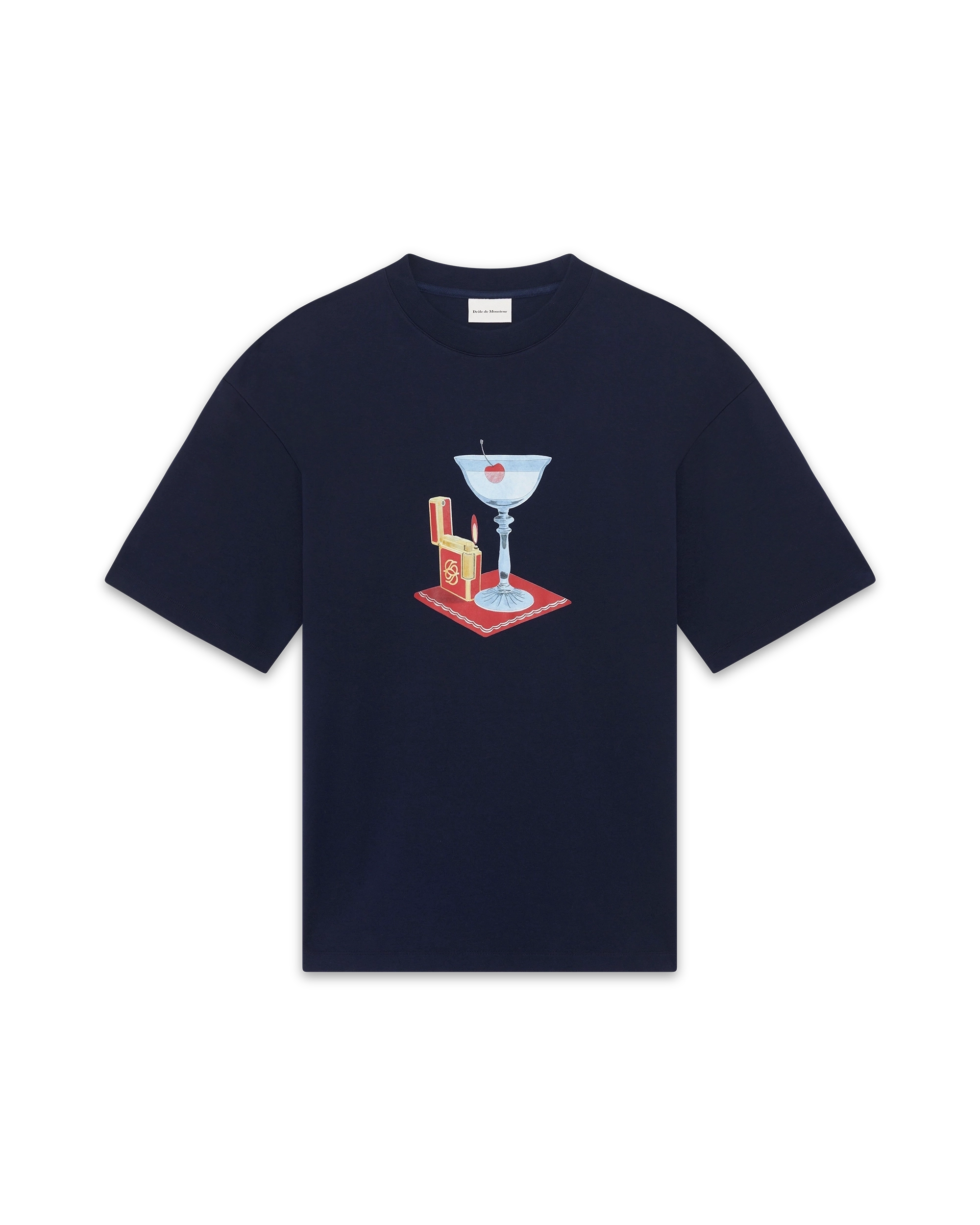 Drole de Monsieur Navy T-Shirt Cocktail