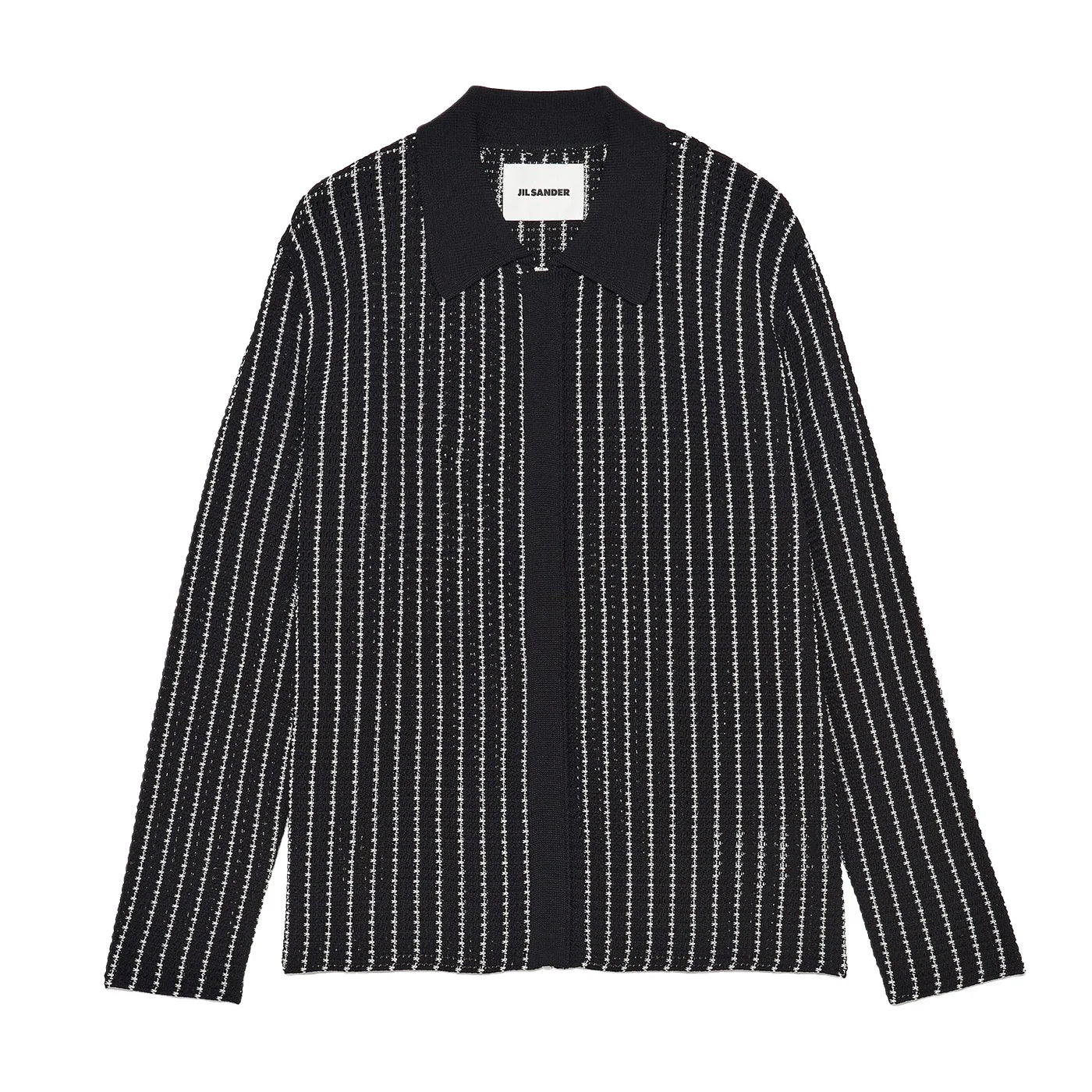 Jil Sander Fine Stripe Zip Up Shirt