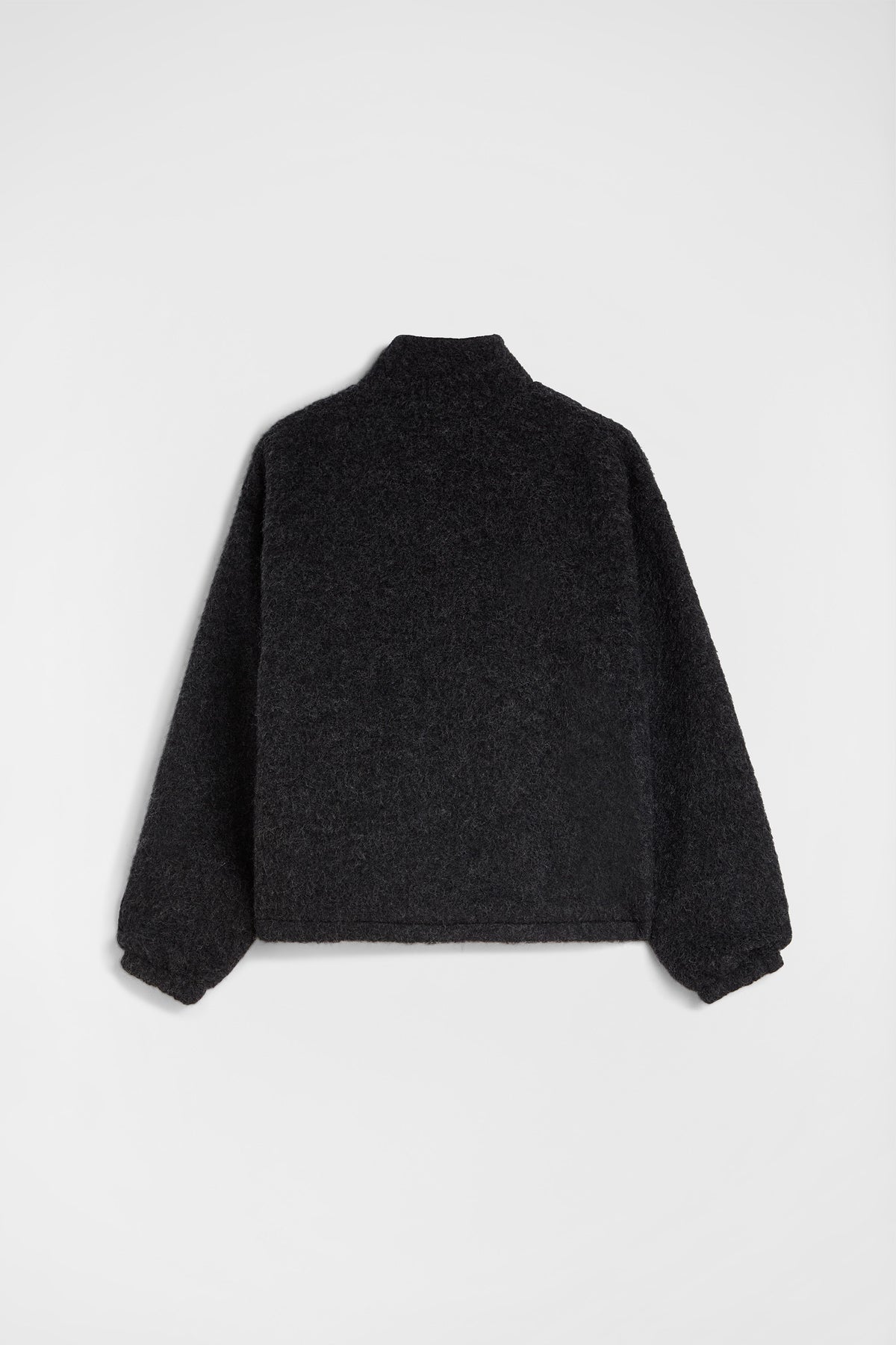Jil Sander graues Fleece-Sweatshirt mit Reißverschluss