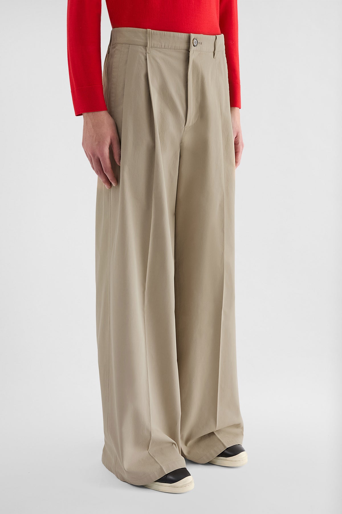 Jil Sander Beige weite Hose