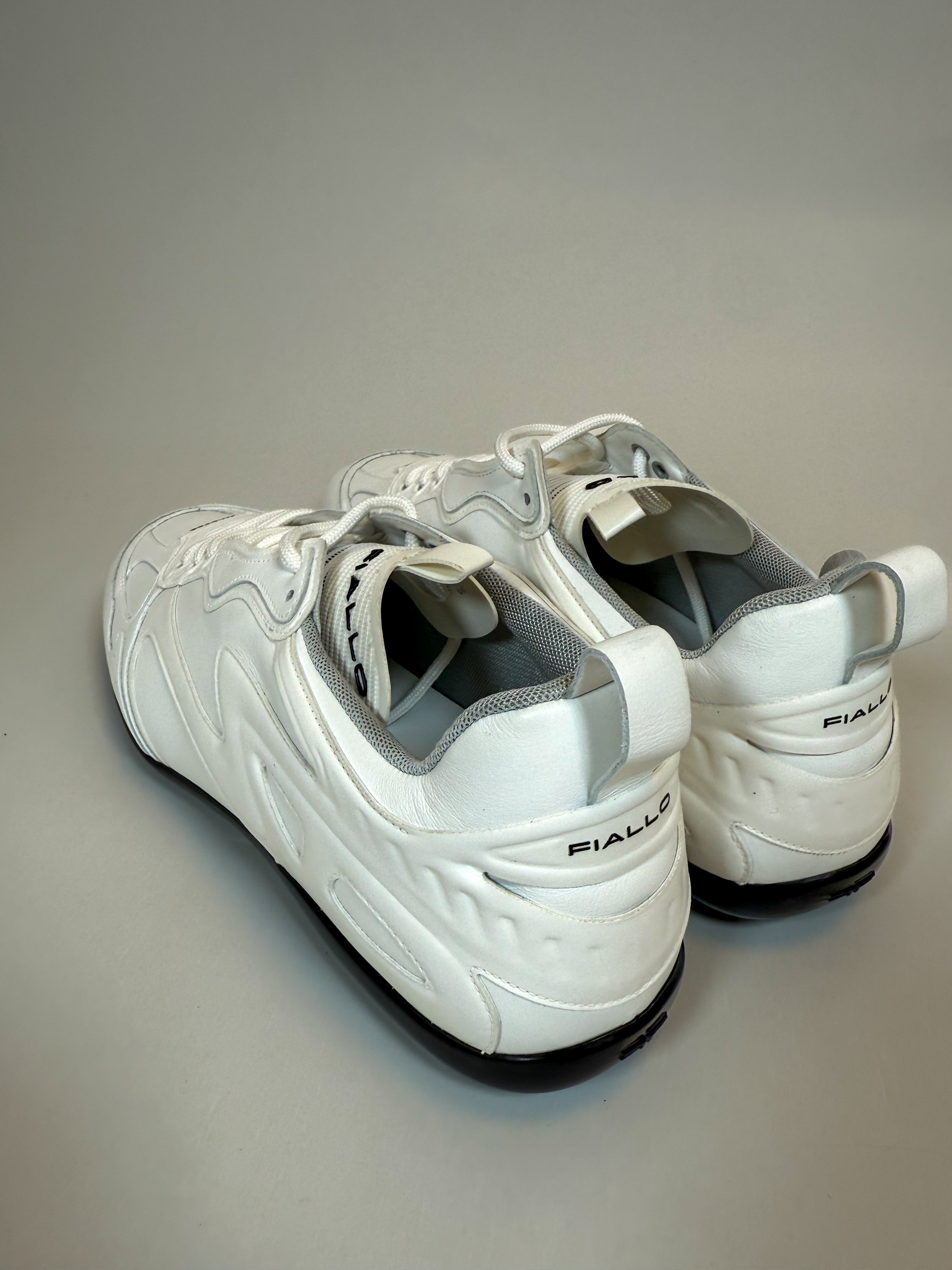 Fiallo White Leather Sneaker back