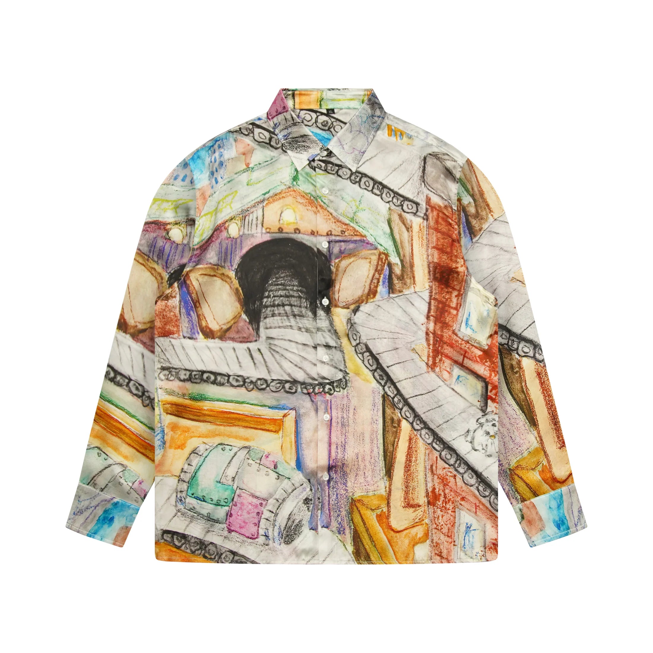 KidSuper Book Page Silk Shirt