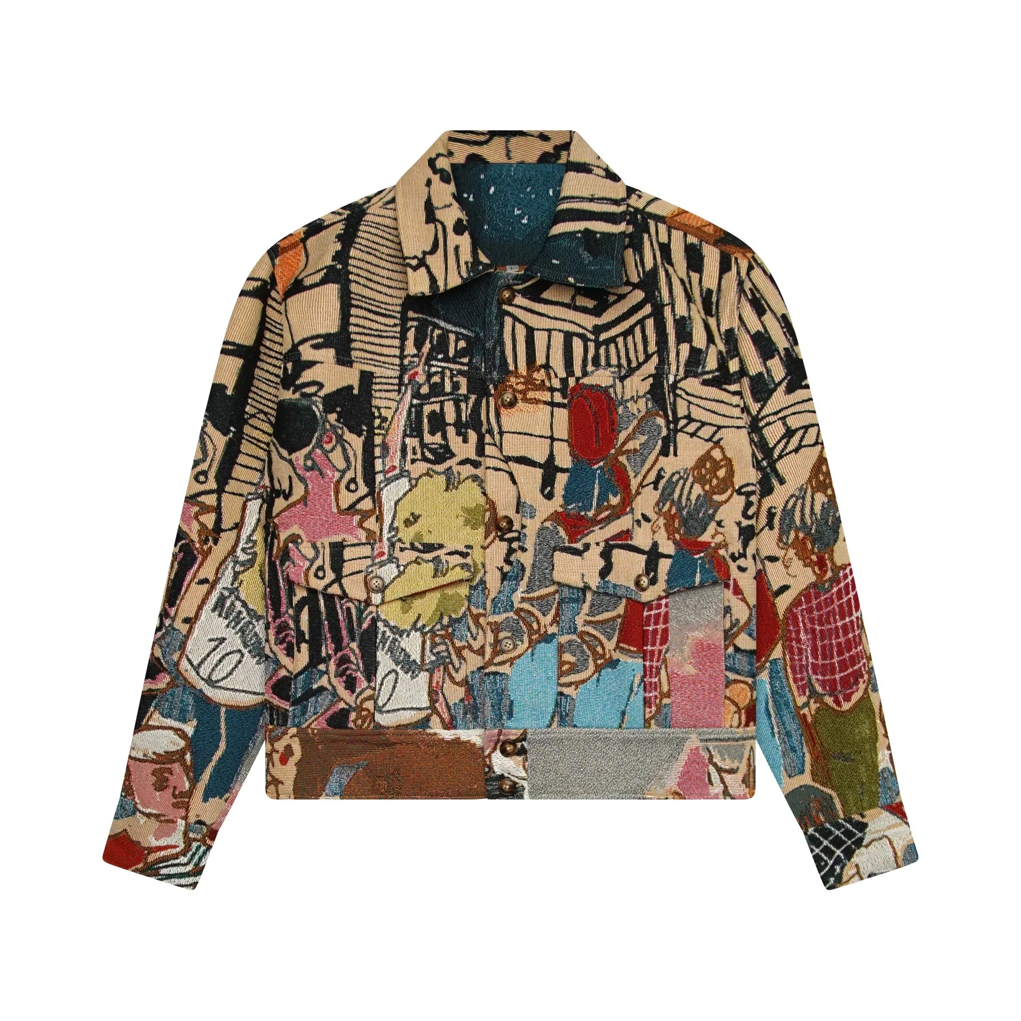 KidSuper Jaquarded Pocket Detail Jacket front