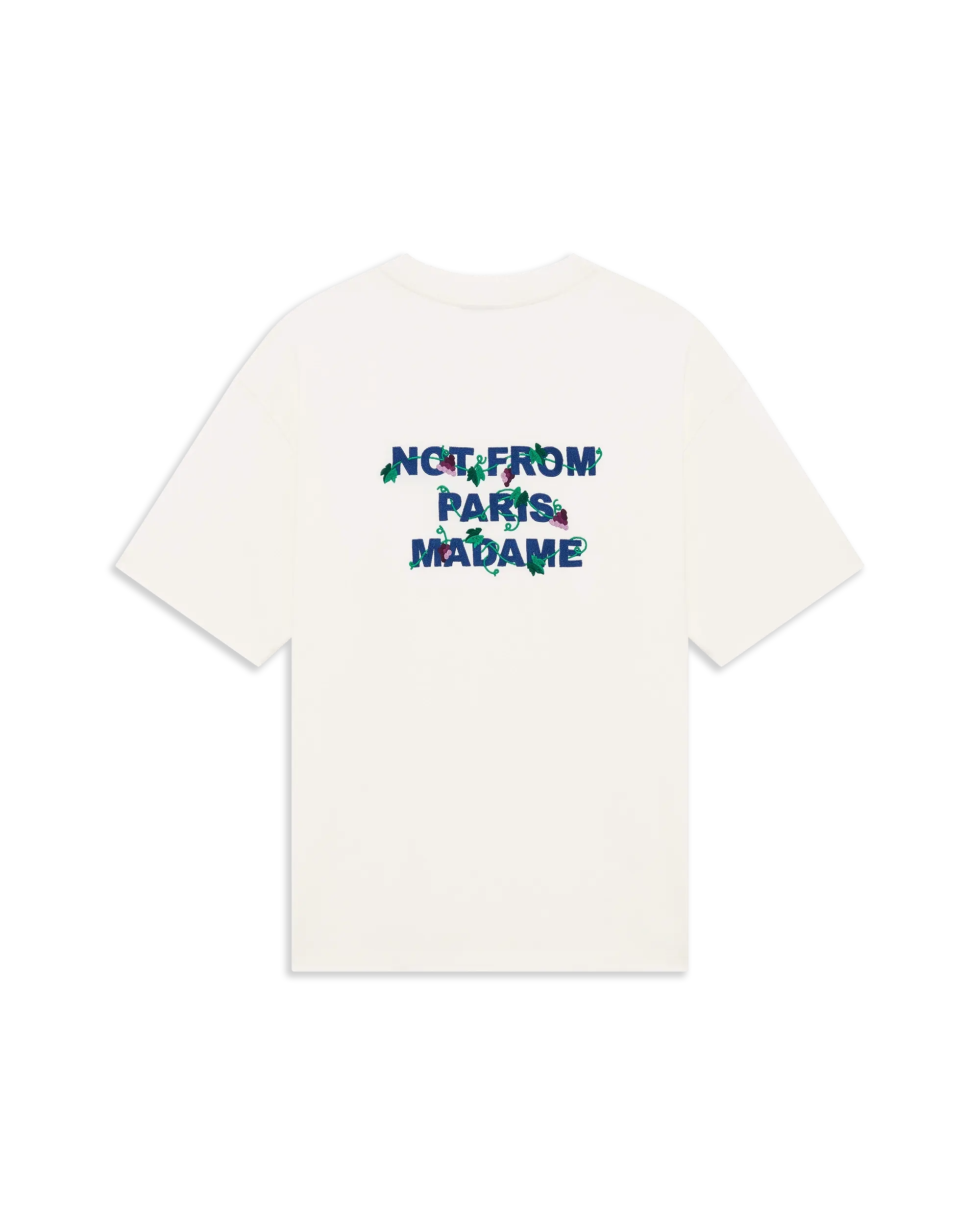 Drole de Monsieur Off-White Vine Embroidered Slogan T-shirt