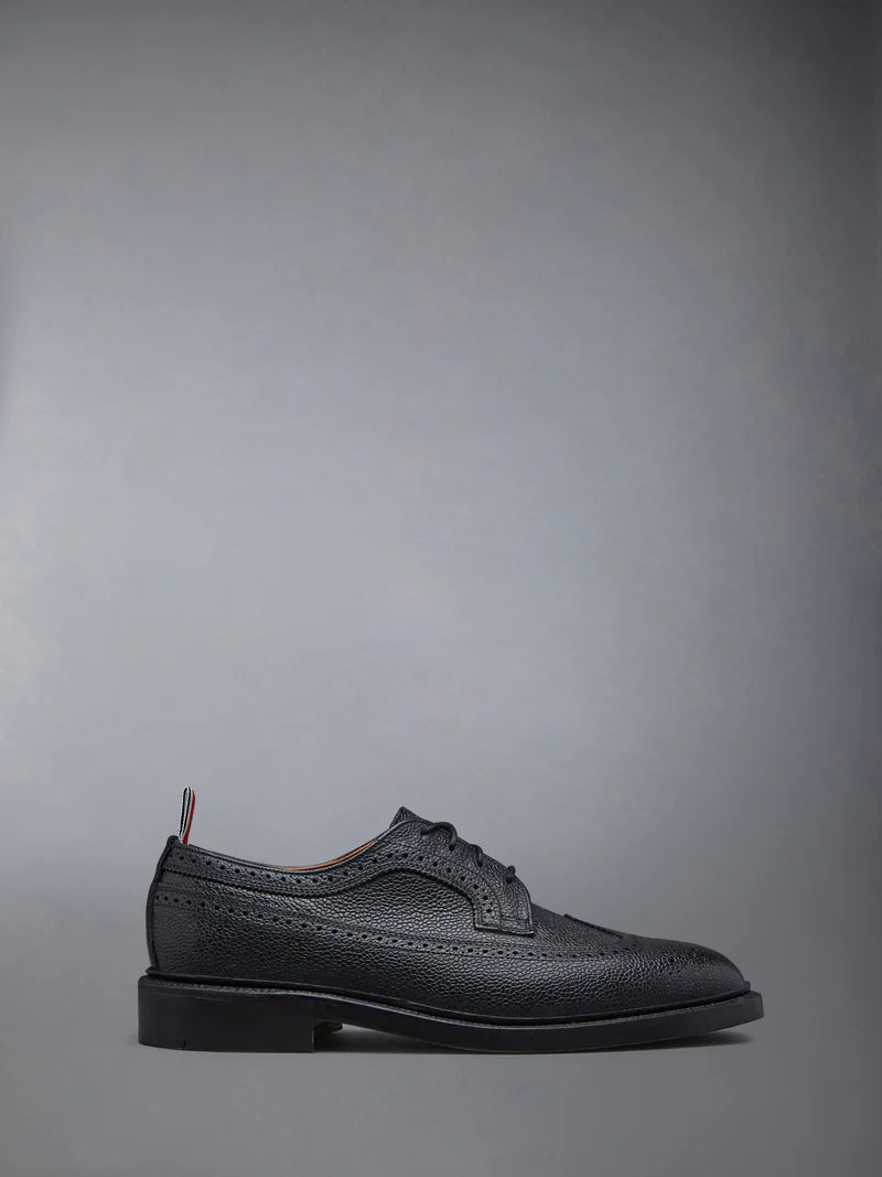 Classic Longwing Brogue W/ Goodyear Leather Sole W/ Metal Taps In Pebble Grain Leather