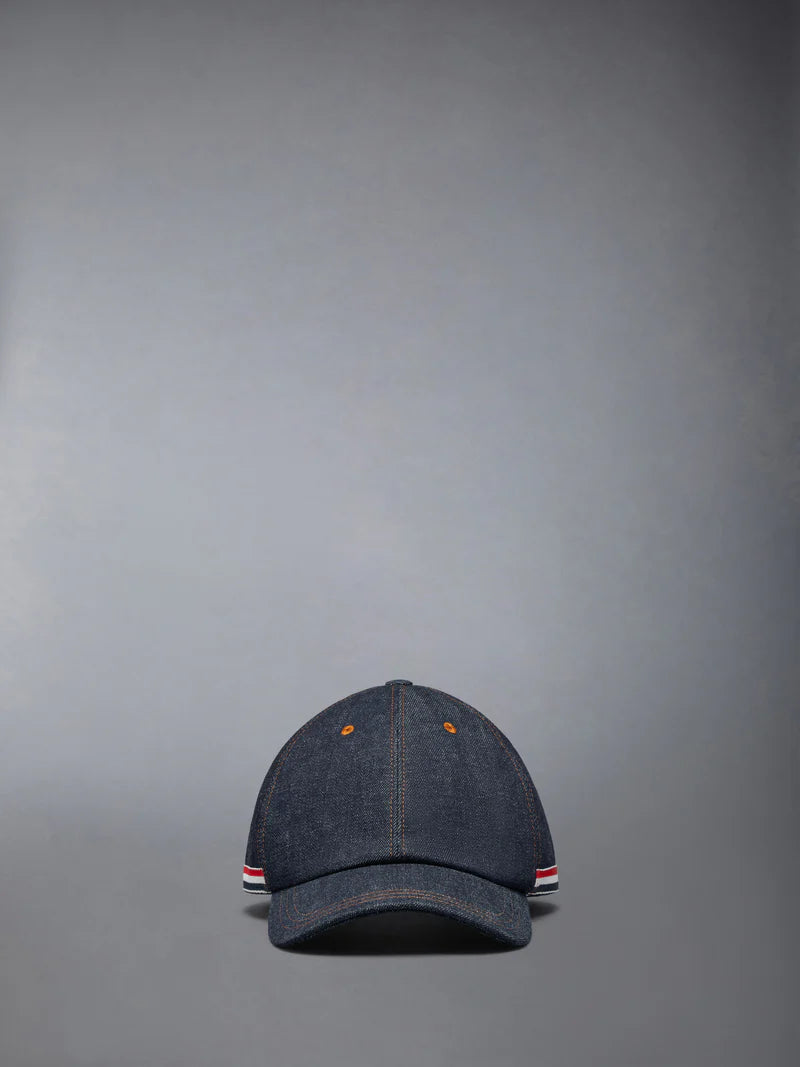 Classic 6 Panel Denim Baseball Cap front
