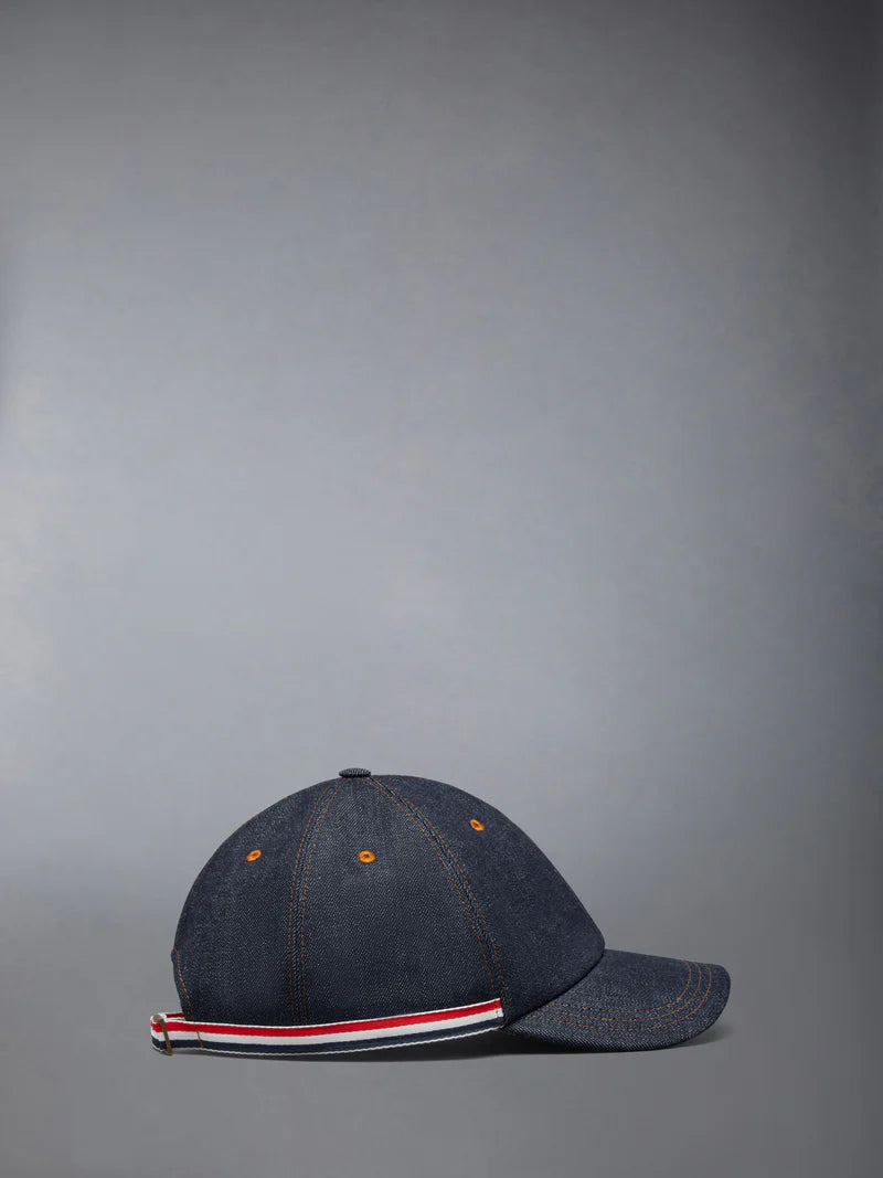Classic 6 Panel Denim Baseball Cap side