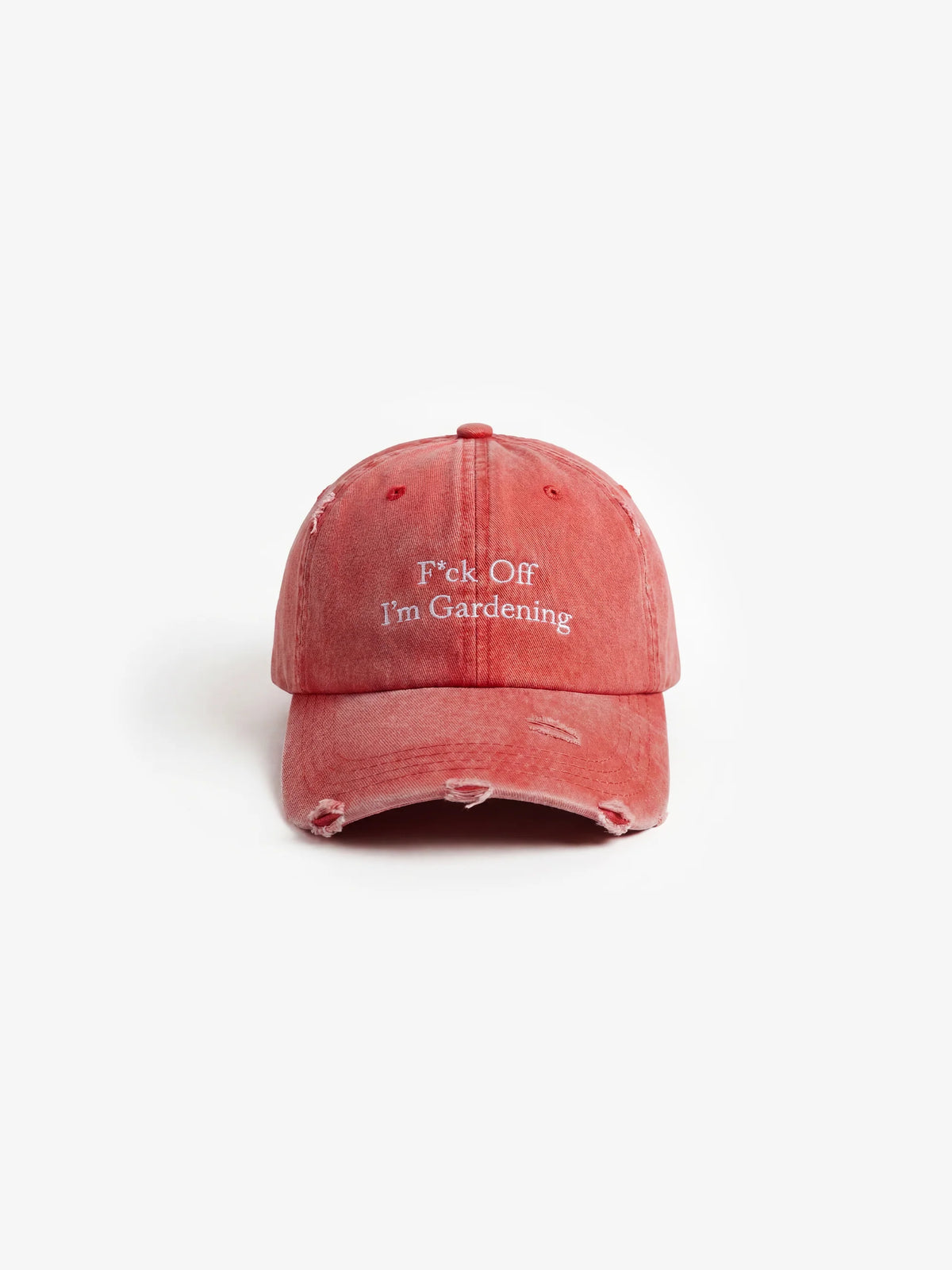 Brams Fruit Red F*ck Off I’m Gardening Cap Distressed