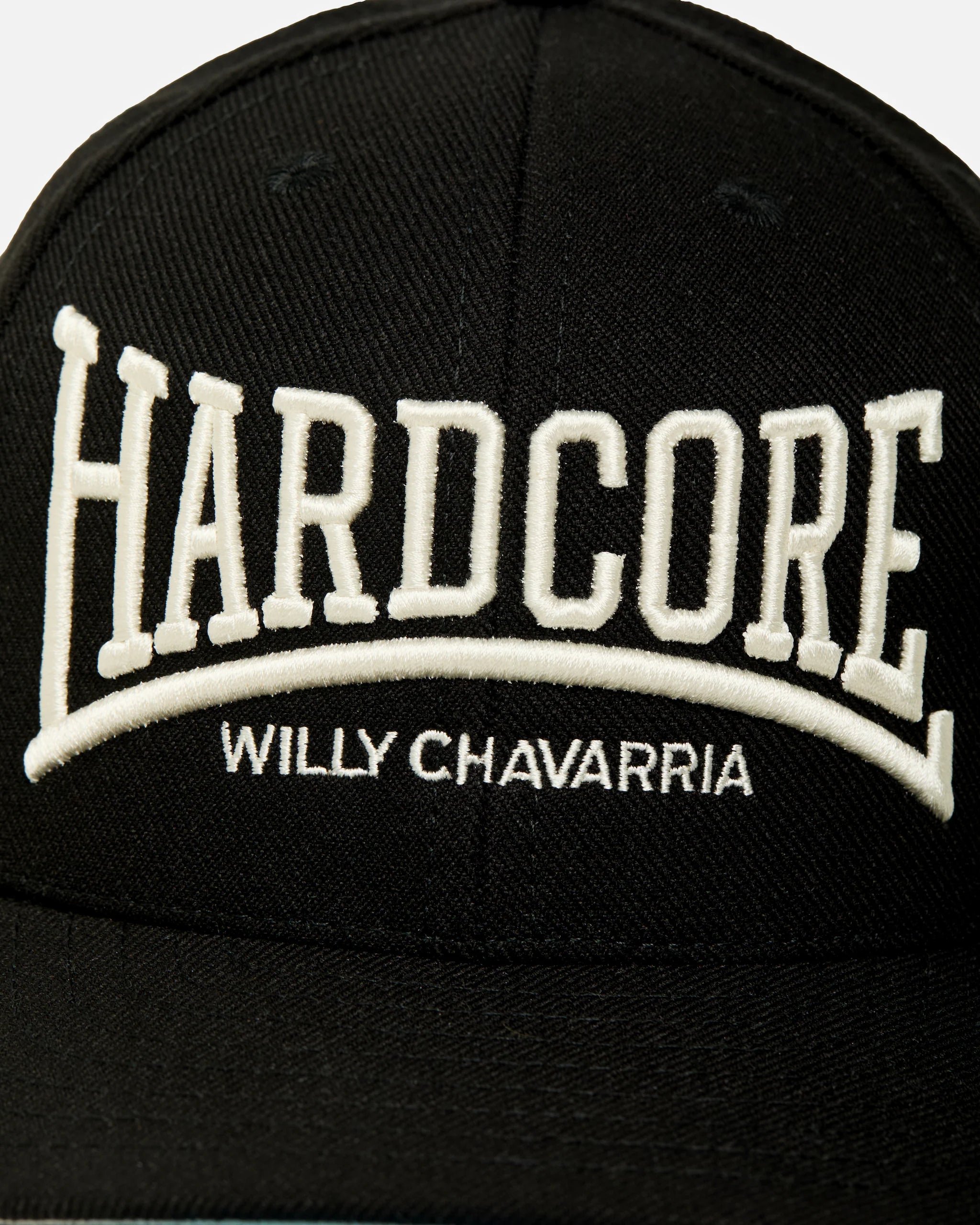 Willy Chavarria Black Hardcore Cap detail